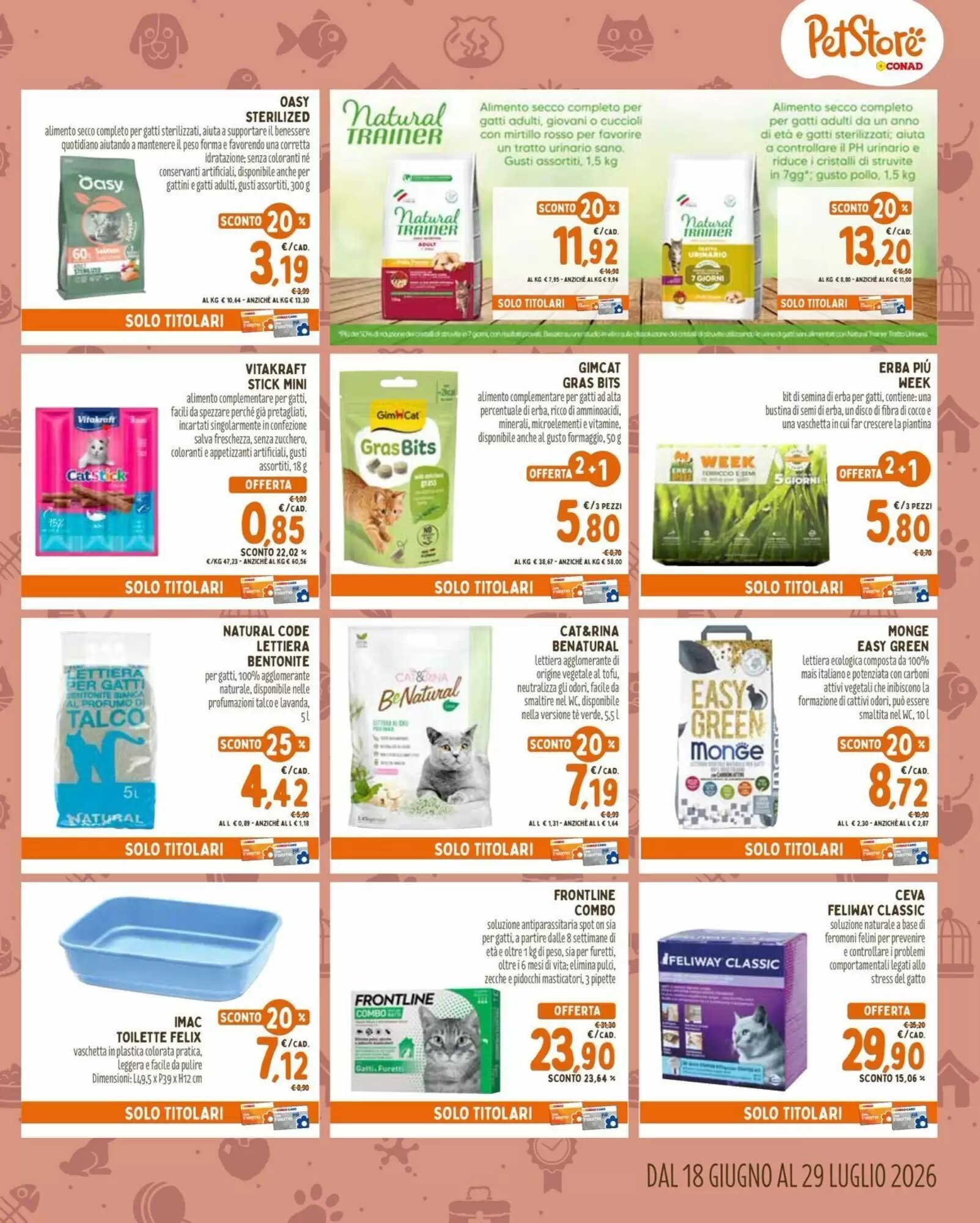 Volantino promozionale Pet Store Conad  valide dal 18/06/2026 - Pagina 5.