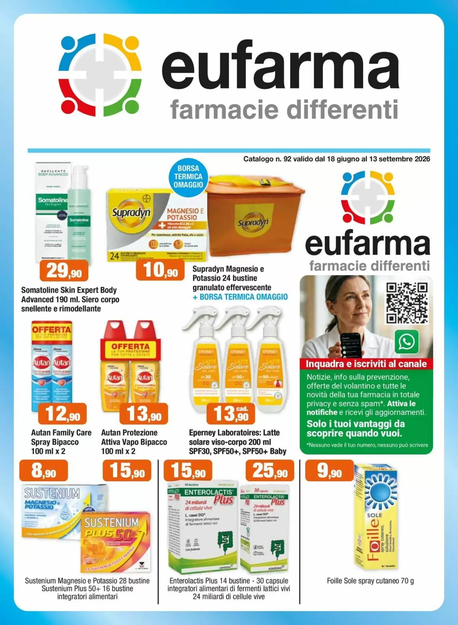 Volantino promozionale Eufarma  valide dal 18/06/2026 - Pagina 1.
