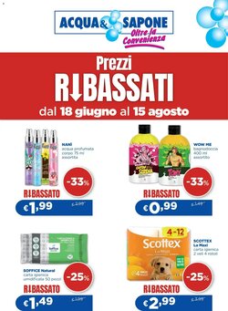 Volantino promozionale Acqua & Sapone valide dal 18/06/2026