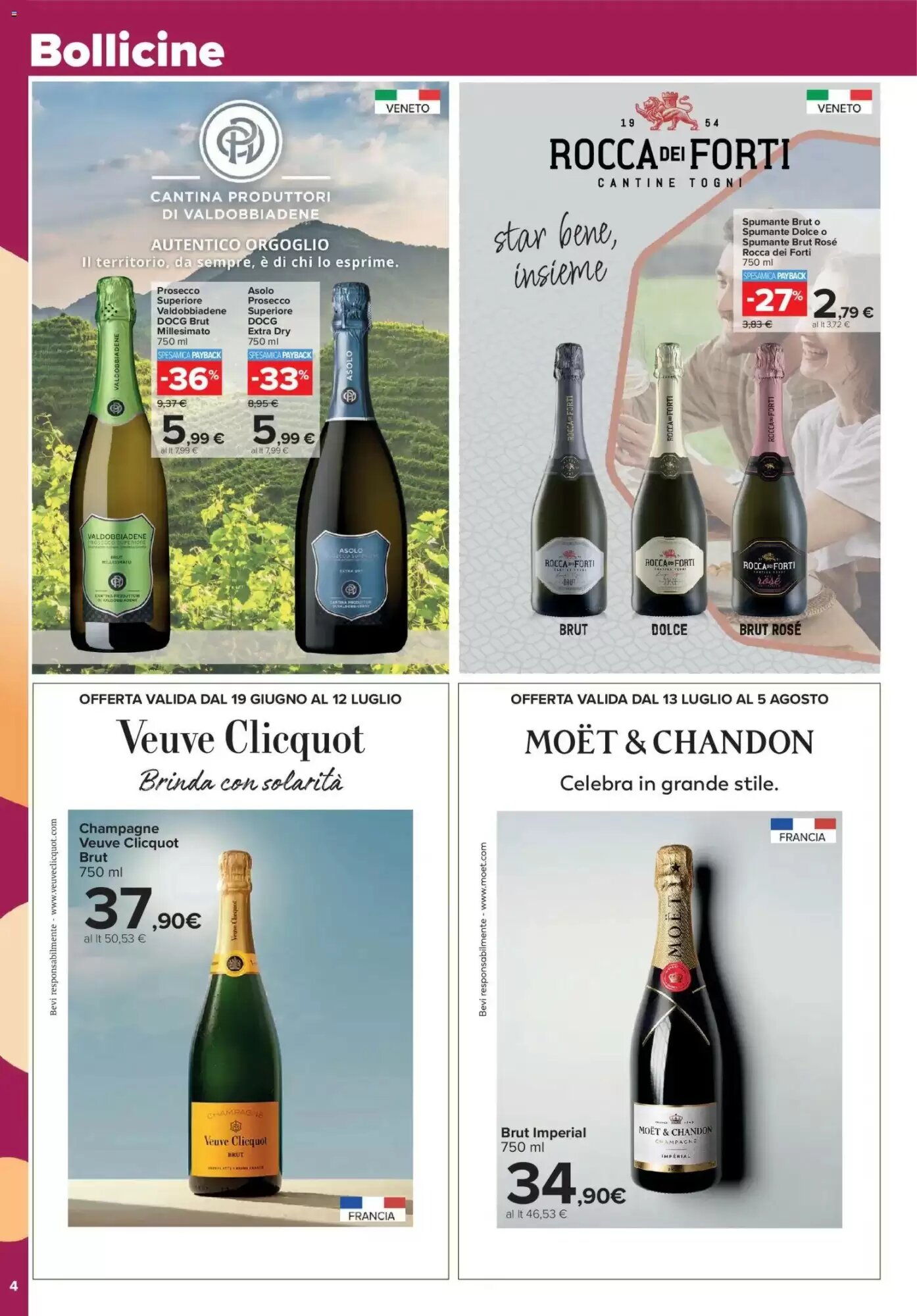 Volantino promozionale Carrefour Market  valide dal 19/06/2026 - Pagina 4.