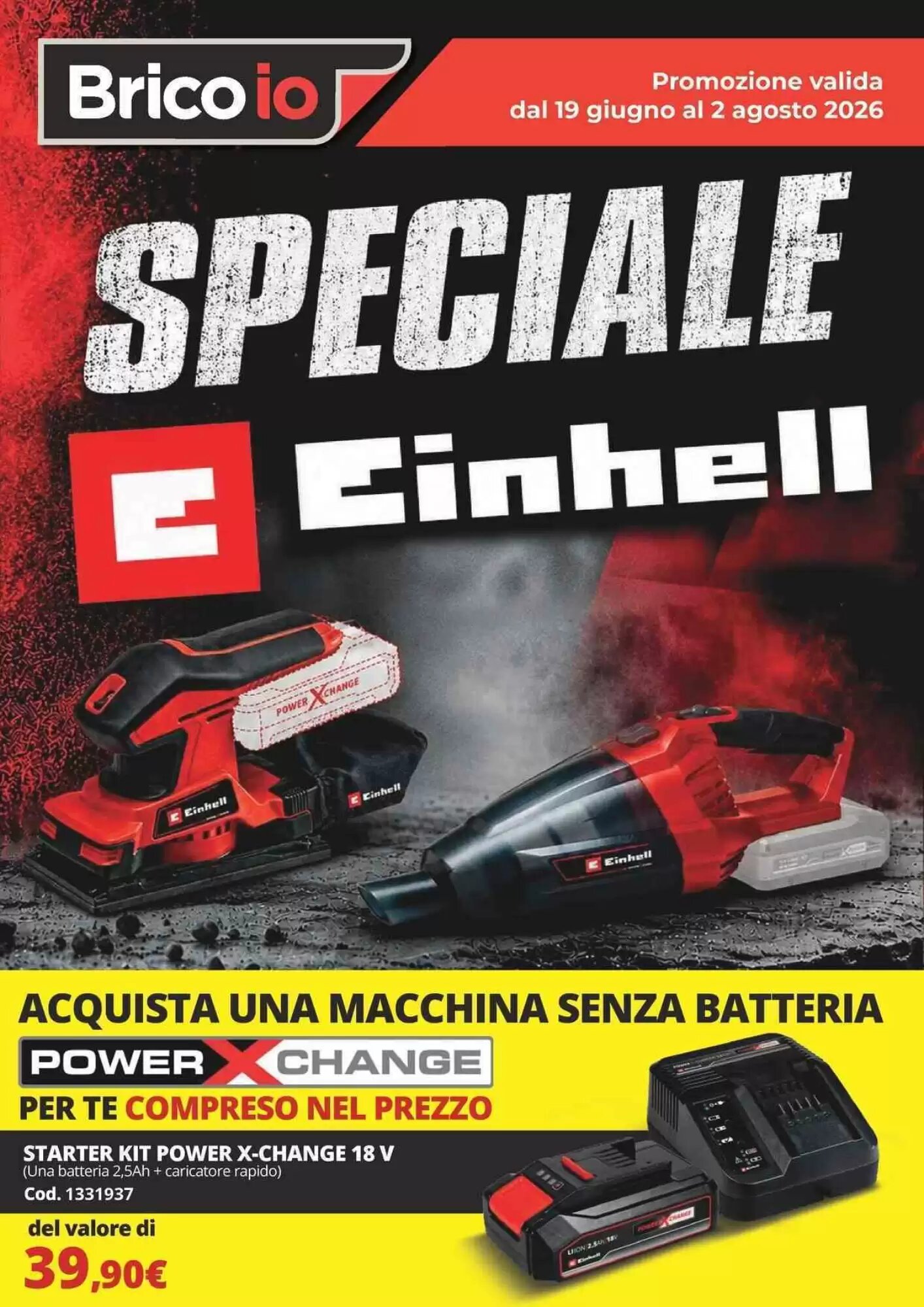 Volantino promozionale Brico Io  valide dal 19/06/2026 - Pagina 1.