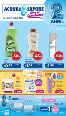 Volantino promozionale Acqua & Sapone valide dal 02/07/2026