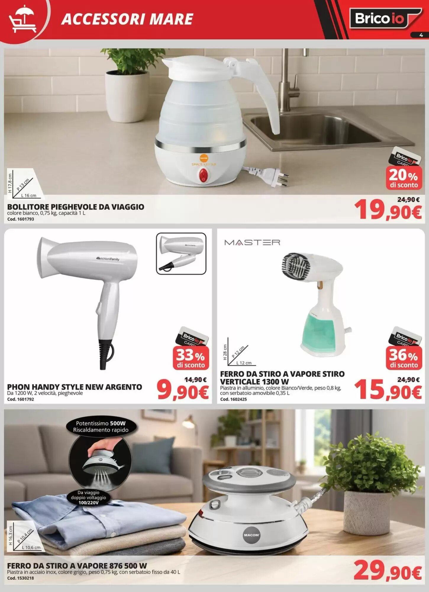 Volantino promozionale Brico Io  valide dal 16/07/2026 - Pagina 4.