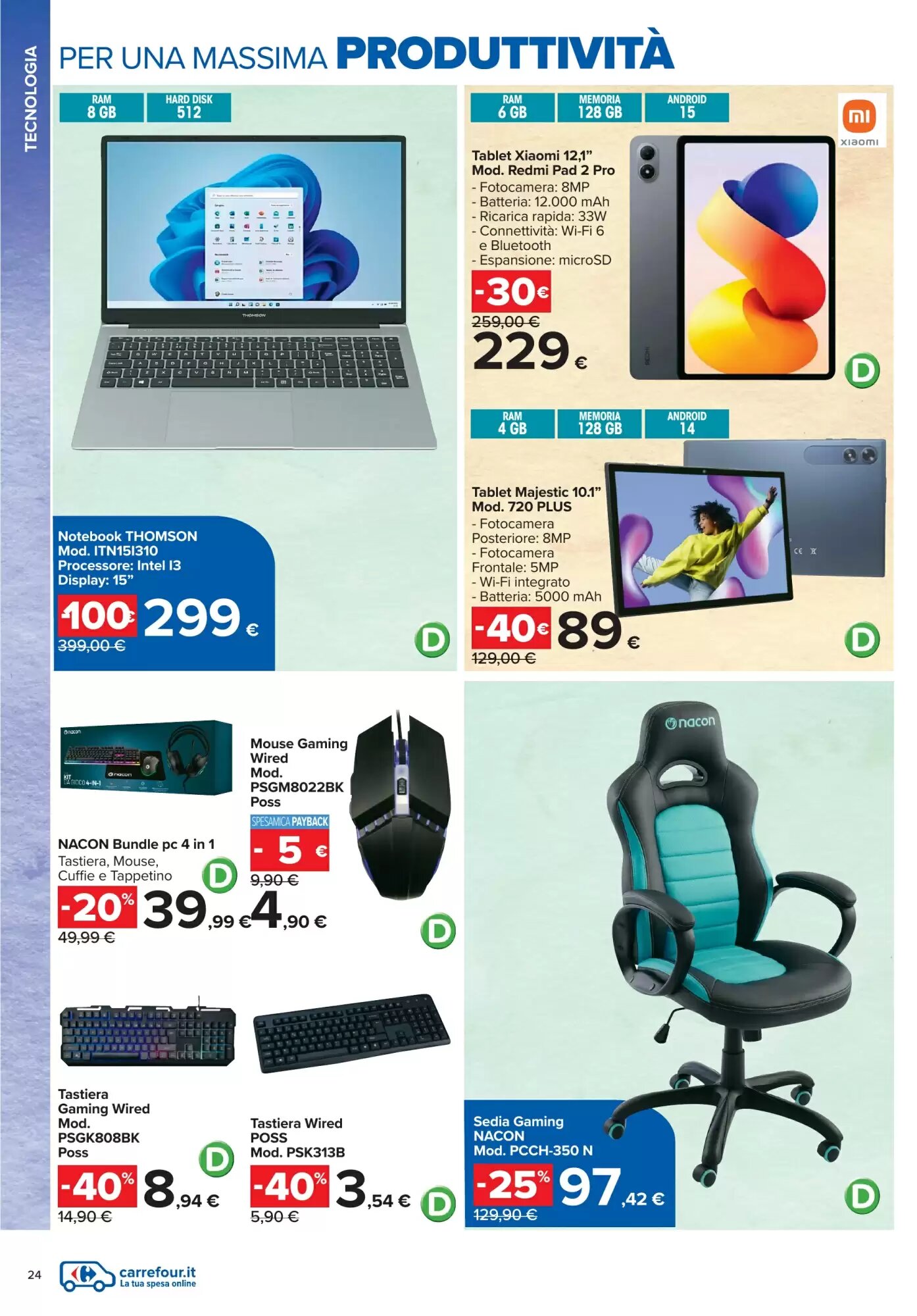 Volantino promozionale Carrefour  valide dal 22/07/2026 - Pagina 24.