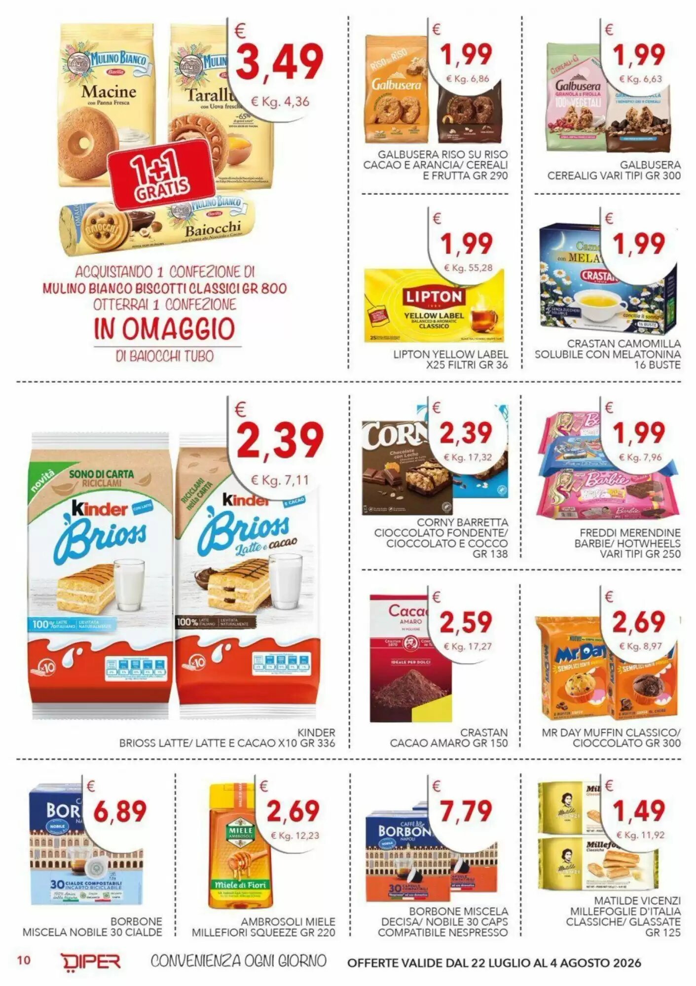 Volantino promozionale Diper  valide dal 22/07/2026 - Pagina 10.