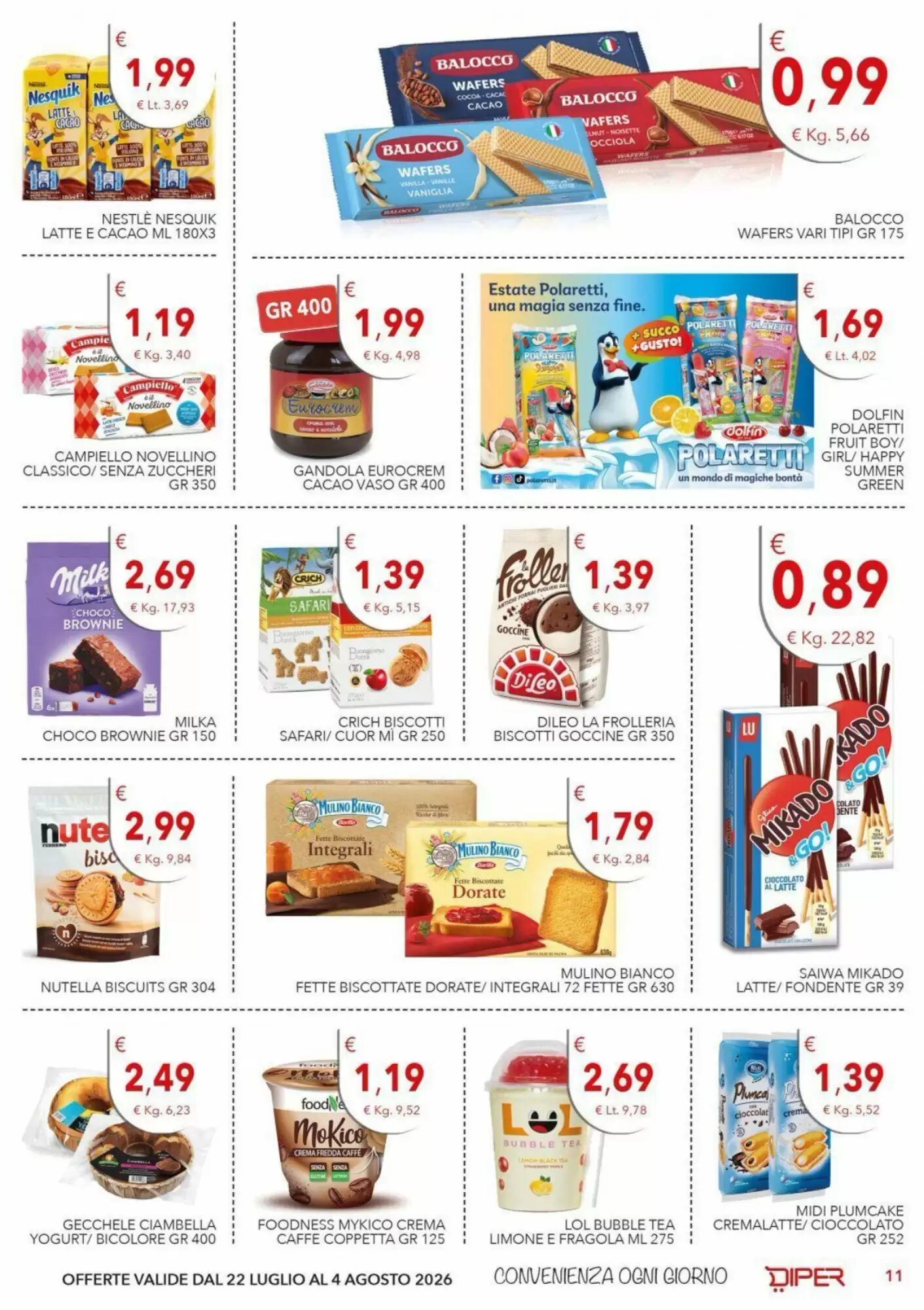 Volantino promozionale Diper  valide dal 22/07/2026 - Pagina 11.