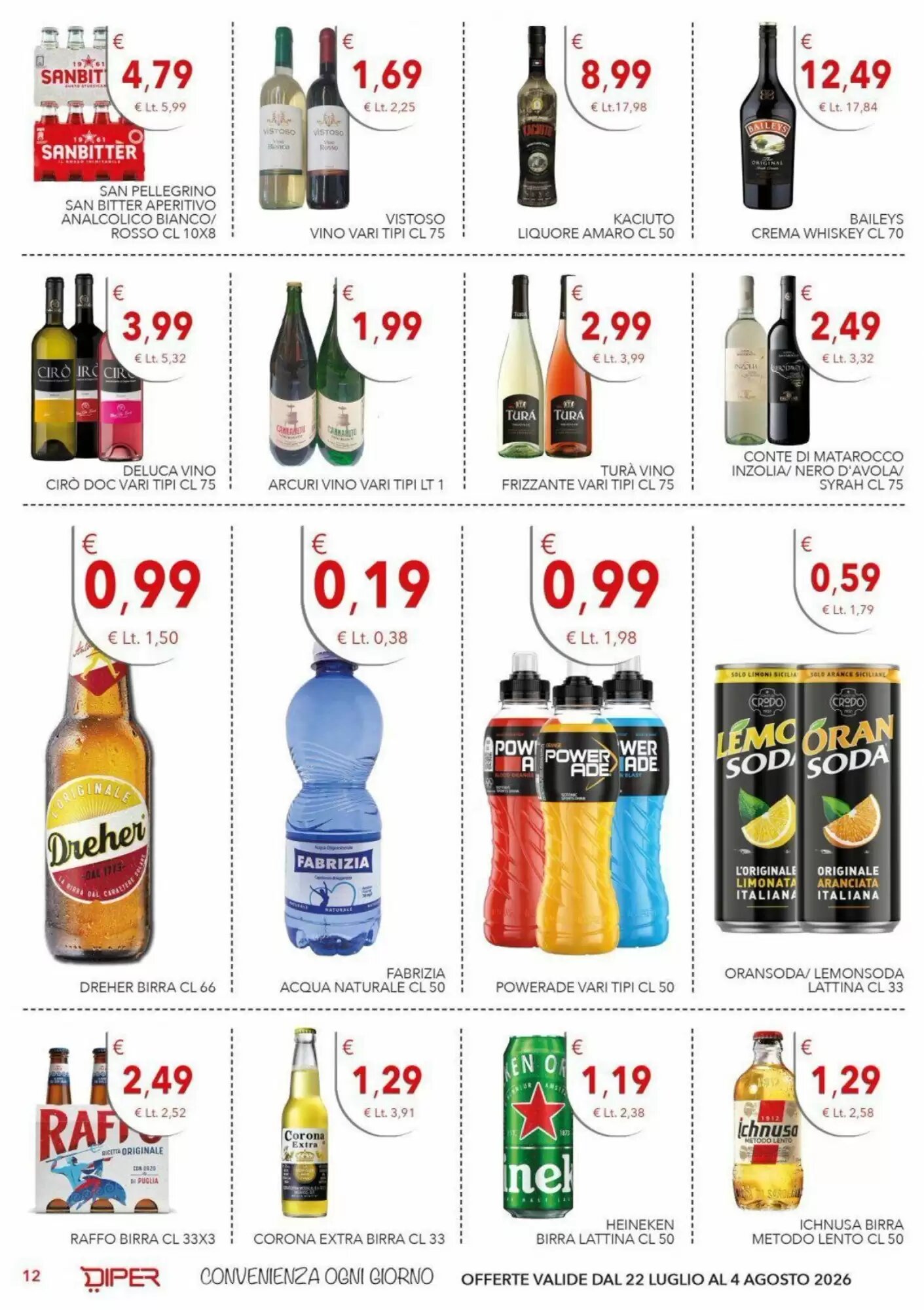 Volantino promozionale Diper  valide dal 22/07/2026 - Pagina 12.