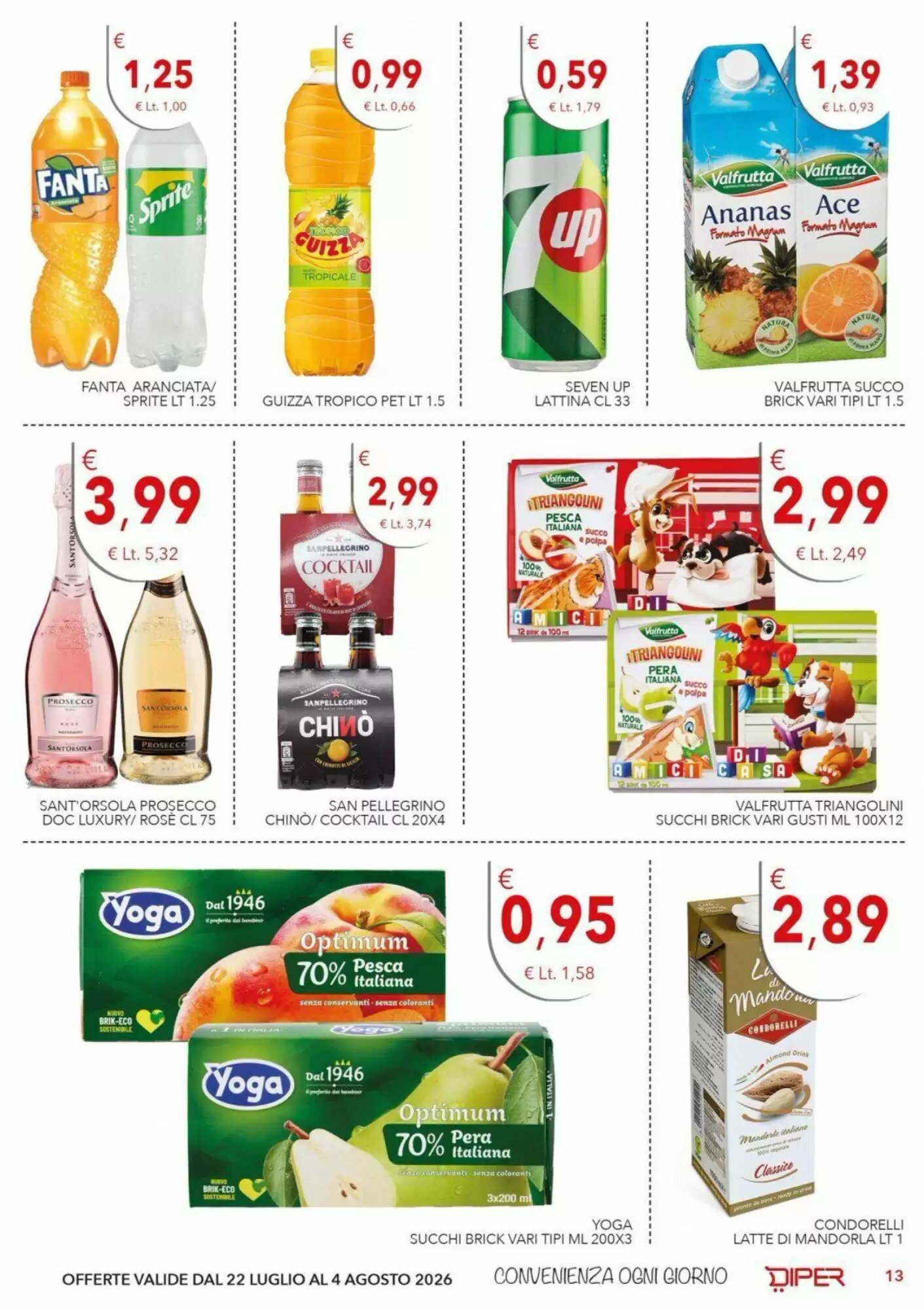 Volantino promozionale Diper  valide dal 22/07/2026 - Pagina 13.