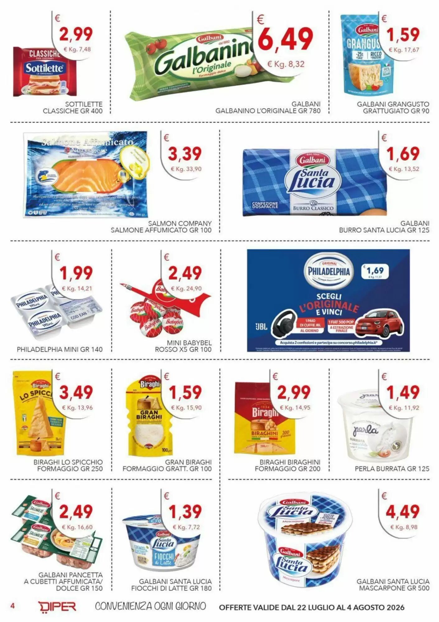 Volantino promozionale Diper  valide dal 22/07/2026 - Pagina 4.