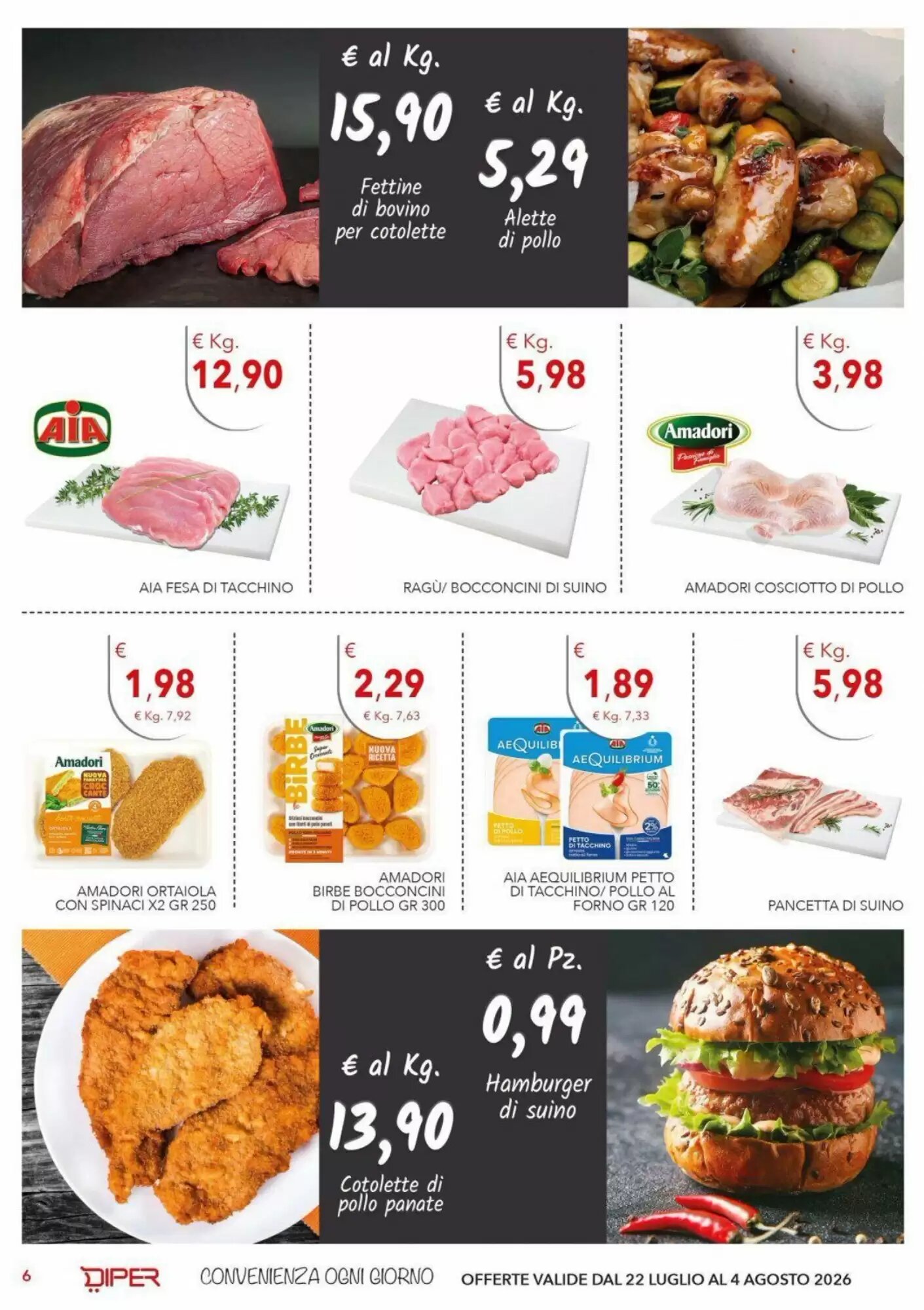 Volantino promozionale Diper  valide dal 22/07/2026 - Pagina 6.