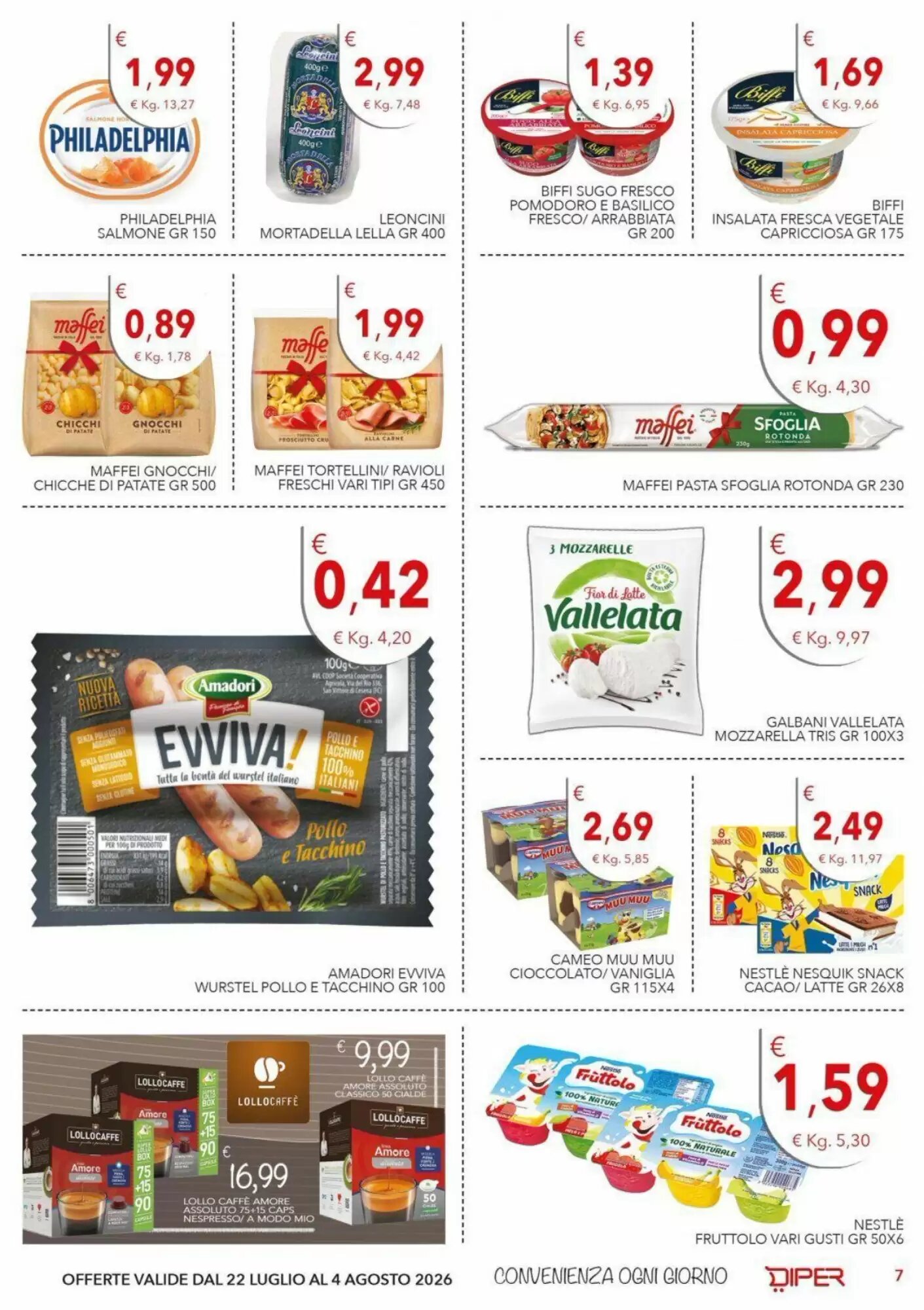Volantino promozionale Diper  valide dal 22/07/2026 - Pagina 7.