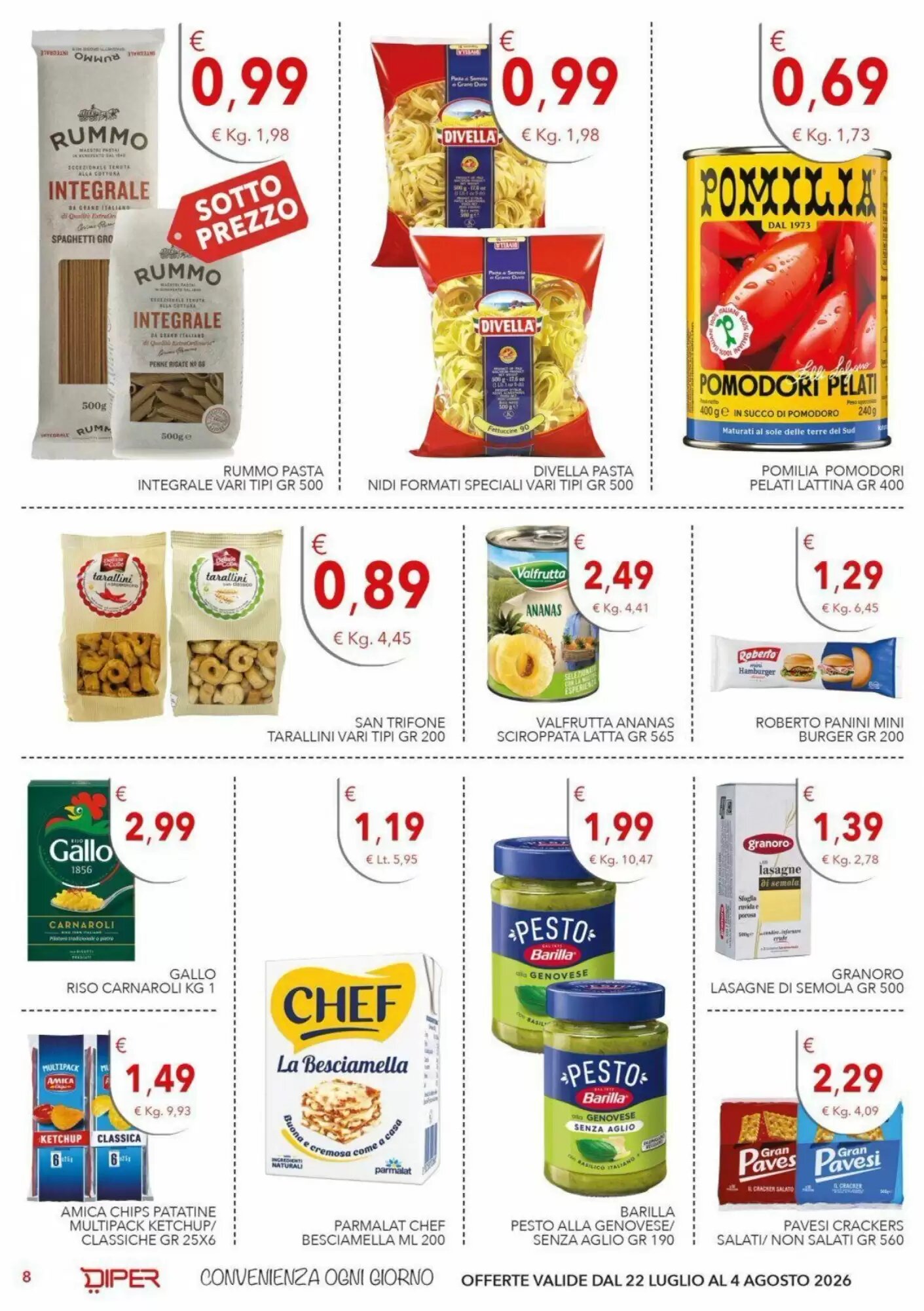 Volantino promozionale Diper  valide dal 22/07/2026 - Pagina 8.