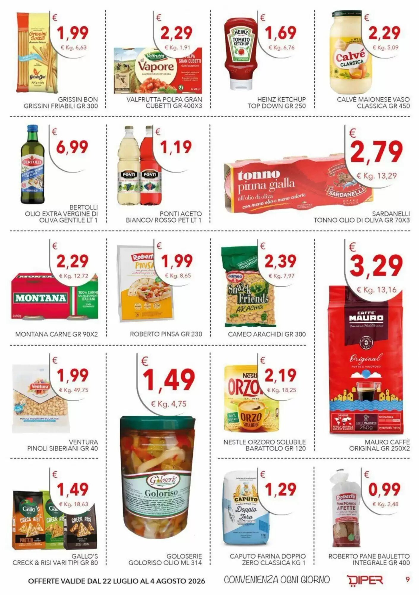 Volantino promozionale Diper  valide dal 22/07/2026 - Pagina 9.