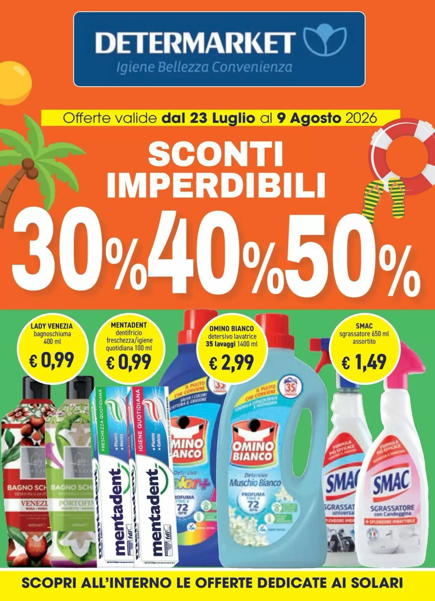 Volantino promozionale Determarket valide dal 23/07/2026 - Pagina 1.