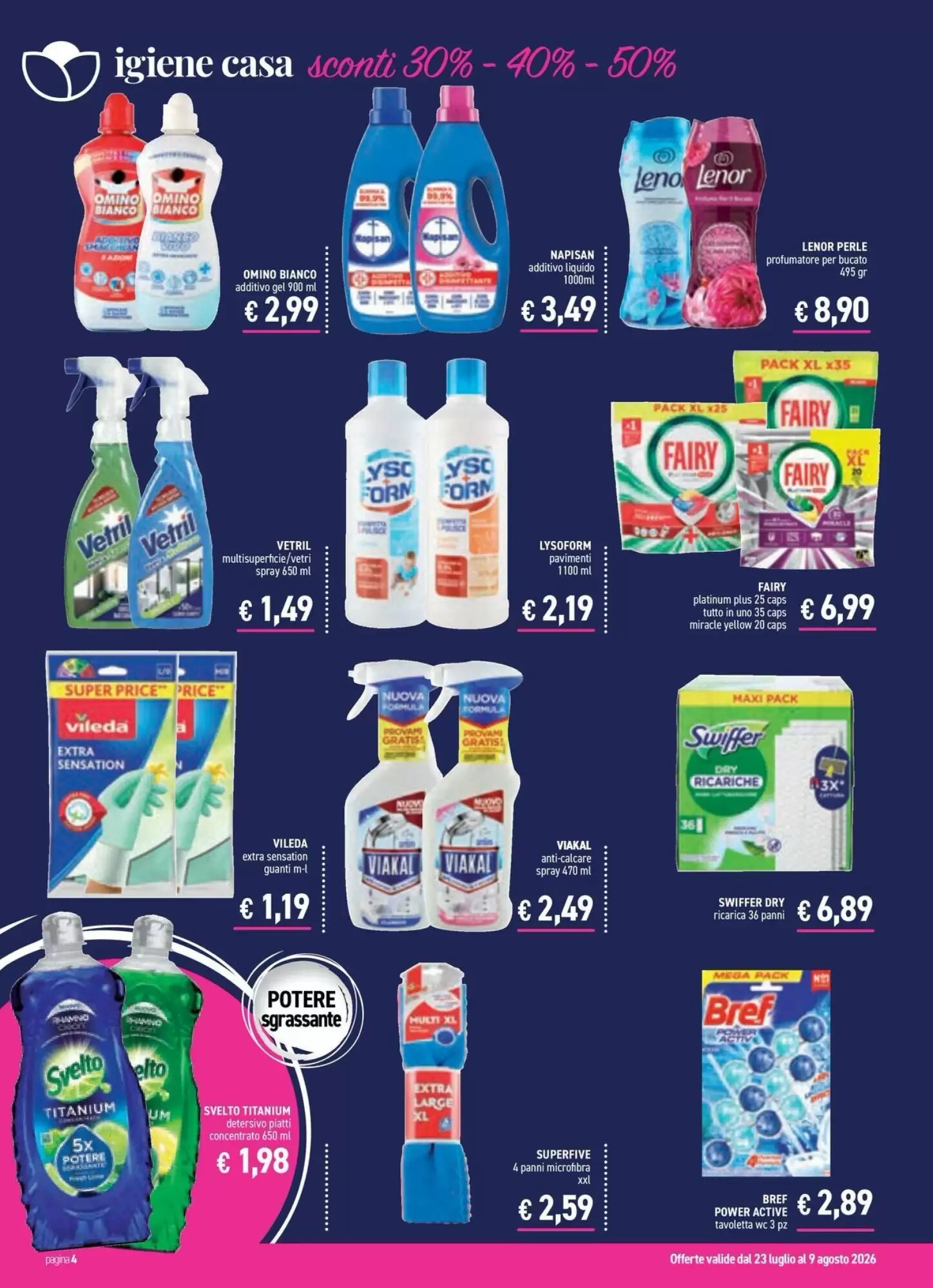 Volantino promozionale Determarket  valide dal 23/07/2026 - Pagina 4.