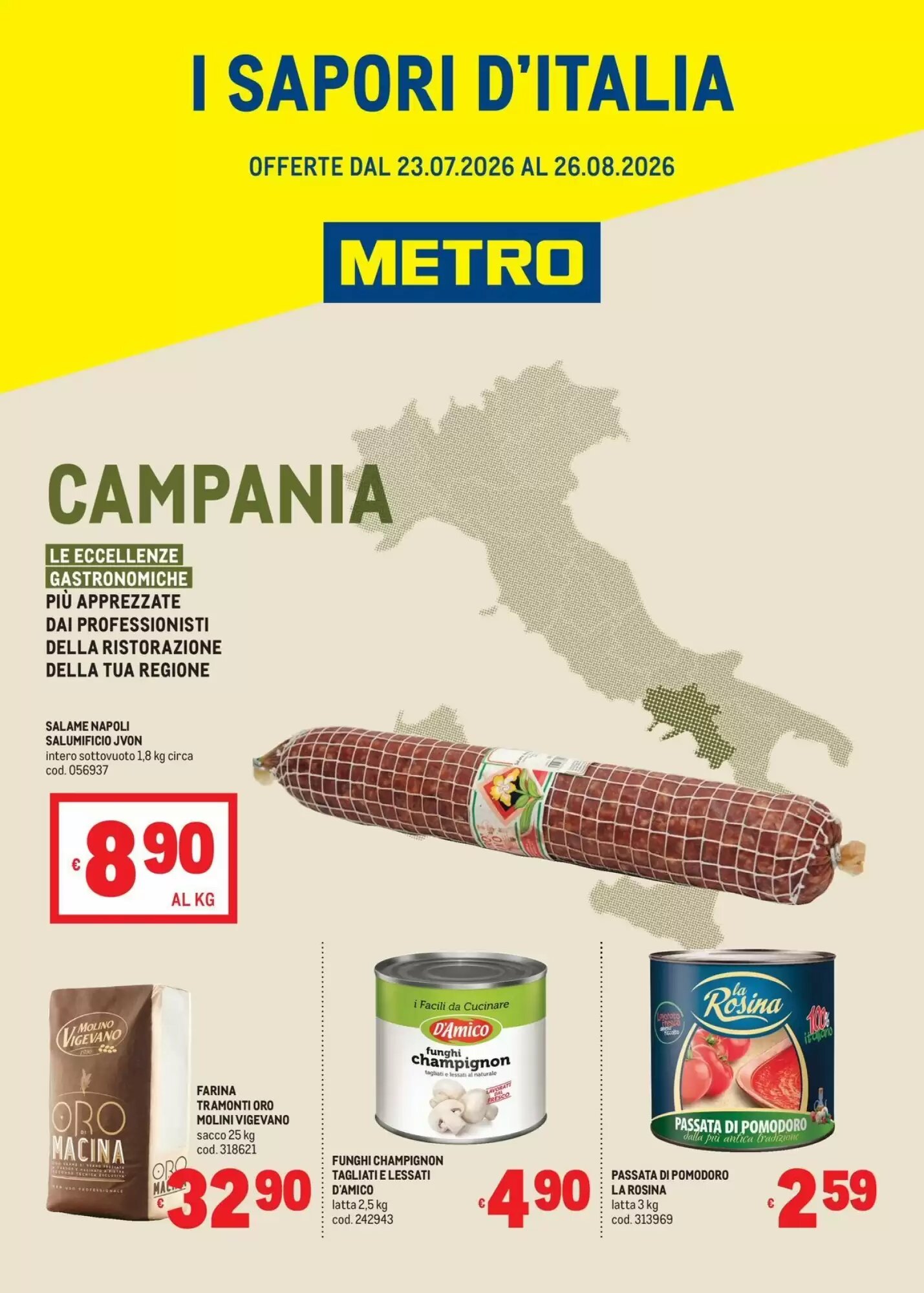 Volantino promozionale Metro valide dal 23/07/2026 - Pagina 1.