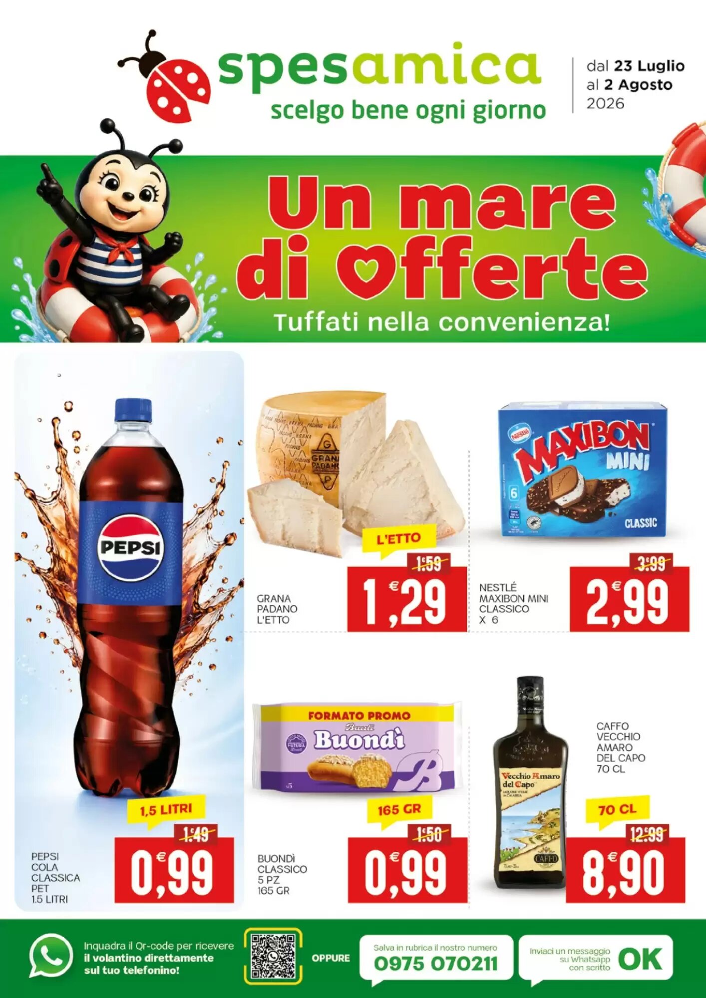 Volantino promozionale SpesAmica valide dal 23/07/2026 - Pagina 1.