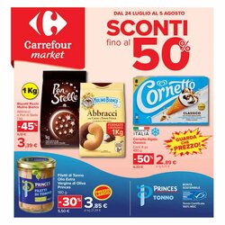 Volantino promozionale Carrefour Market valide dal 24/07/2026