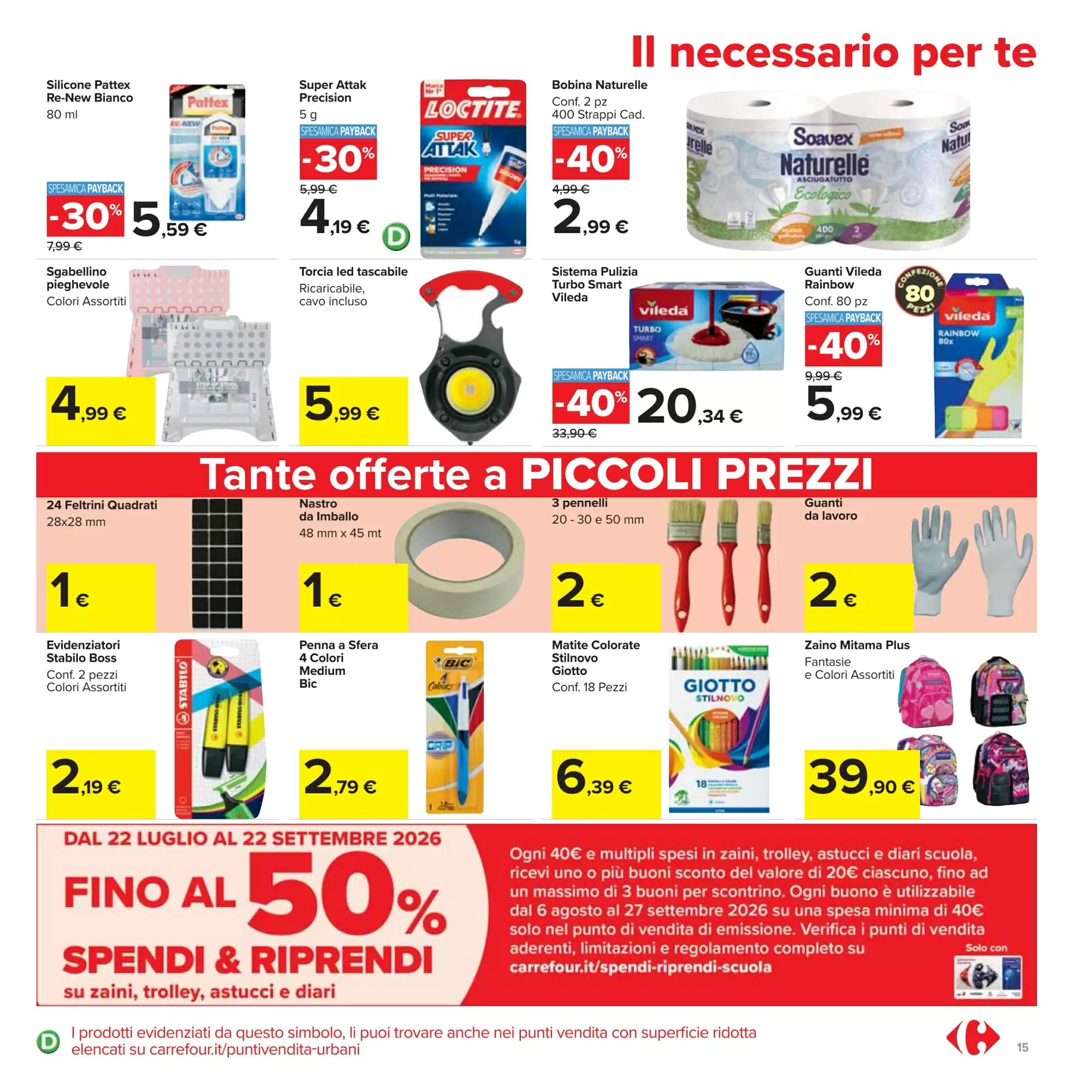 Volantino promozionale Carrefour Market  valide dal 24/07/2026 - Pagina 15.