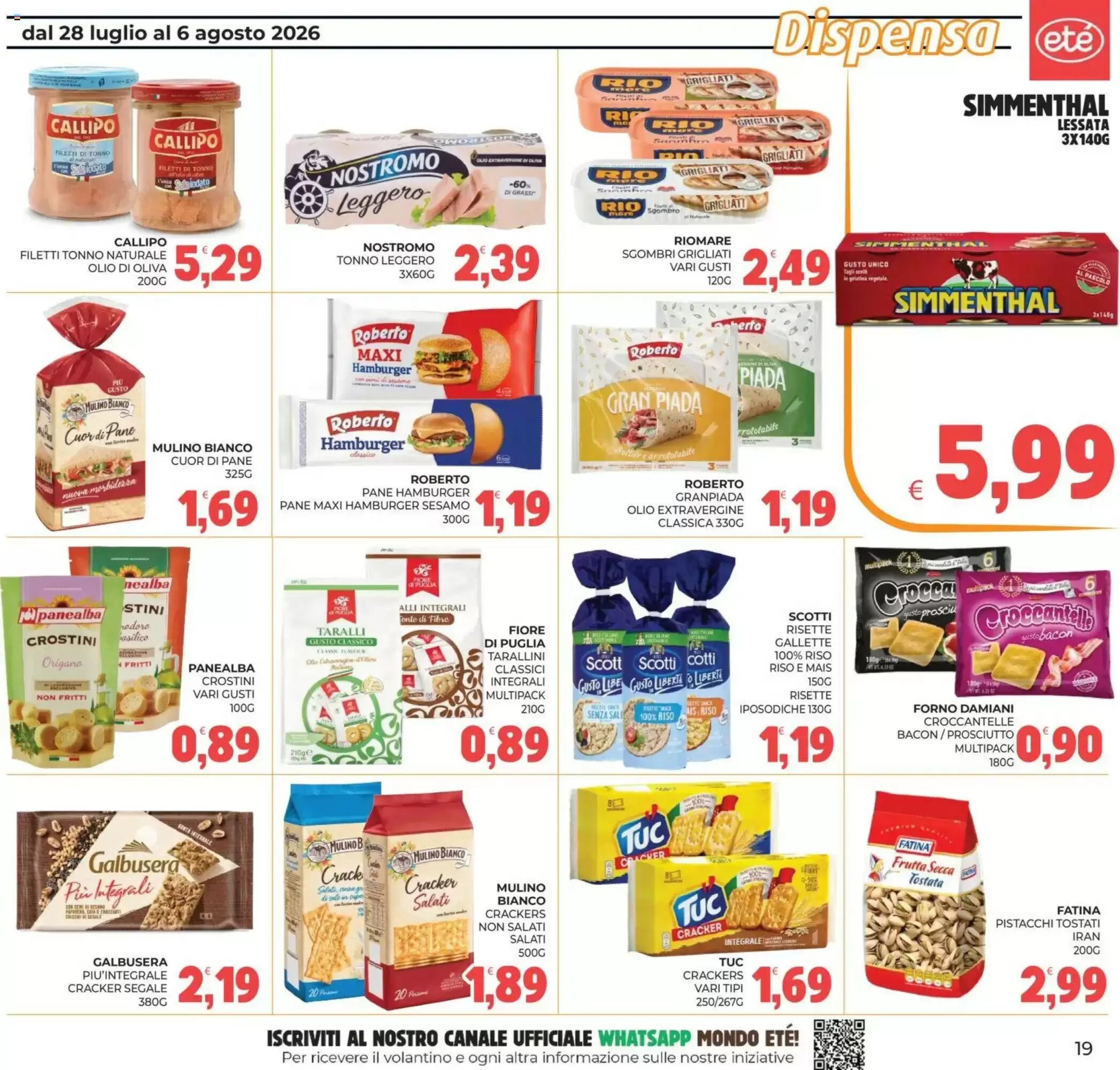Volantino promozionale Eté  valide dal 28/07/2026 - Pagina 19.