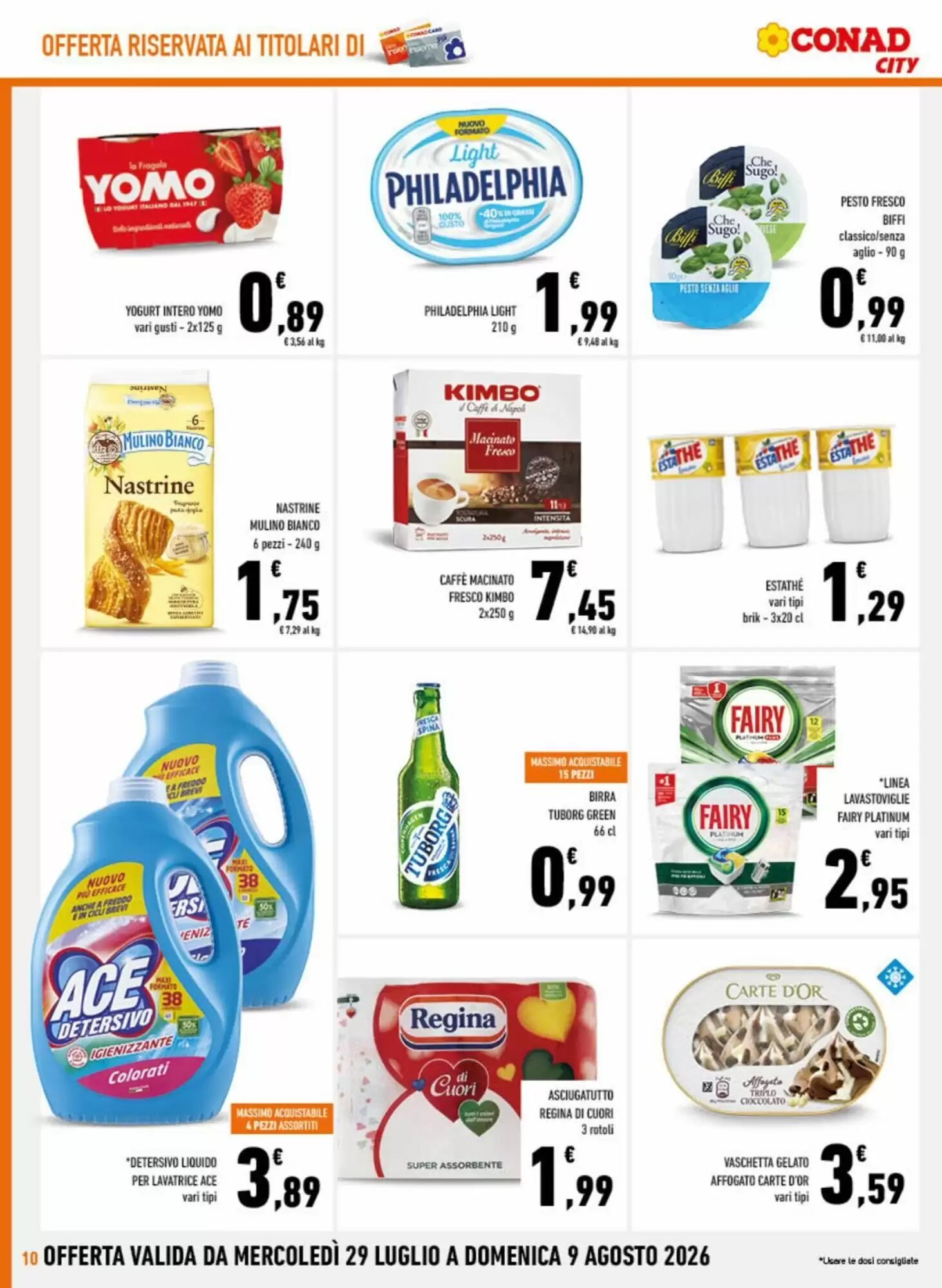 Volantino promozionale Conad City  valide dal 29/07/2026 - Pagina 10.