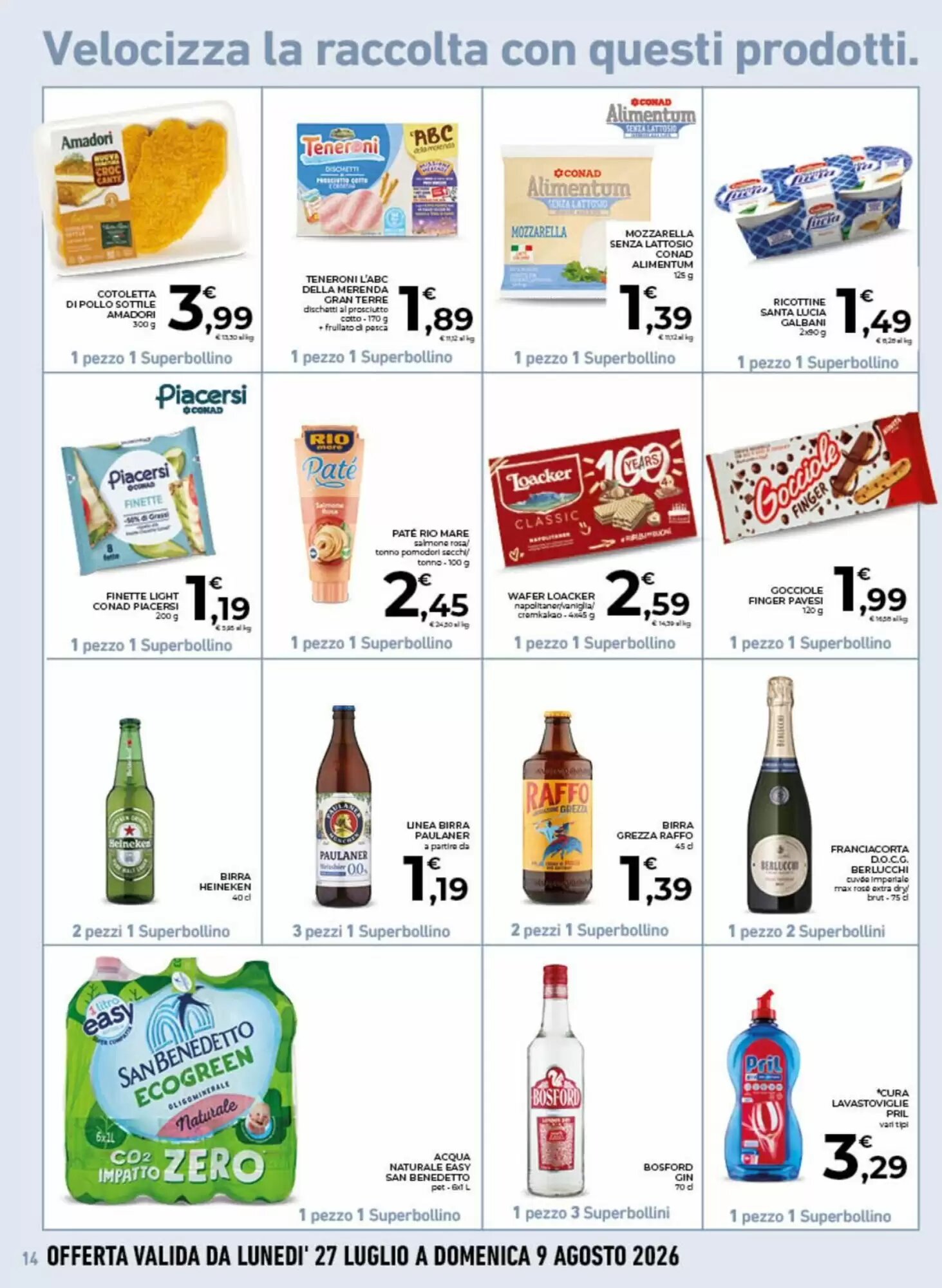 Volantino promozionale Conad City  valide dal 29/07/2026 - Pagina 14.