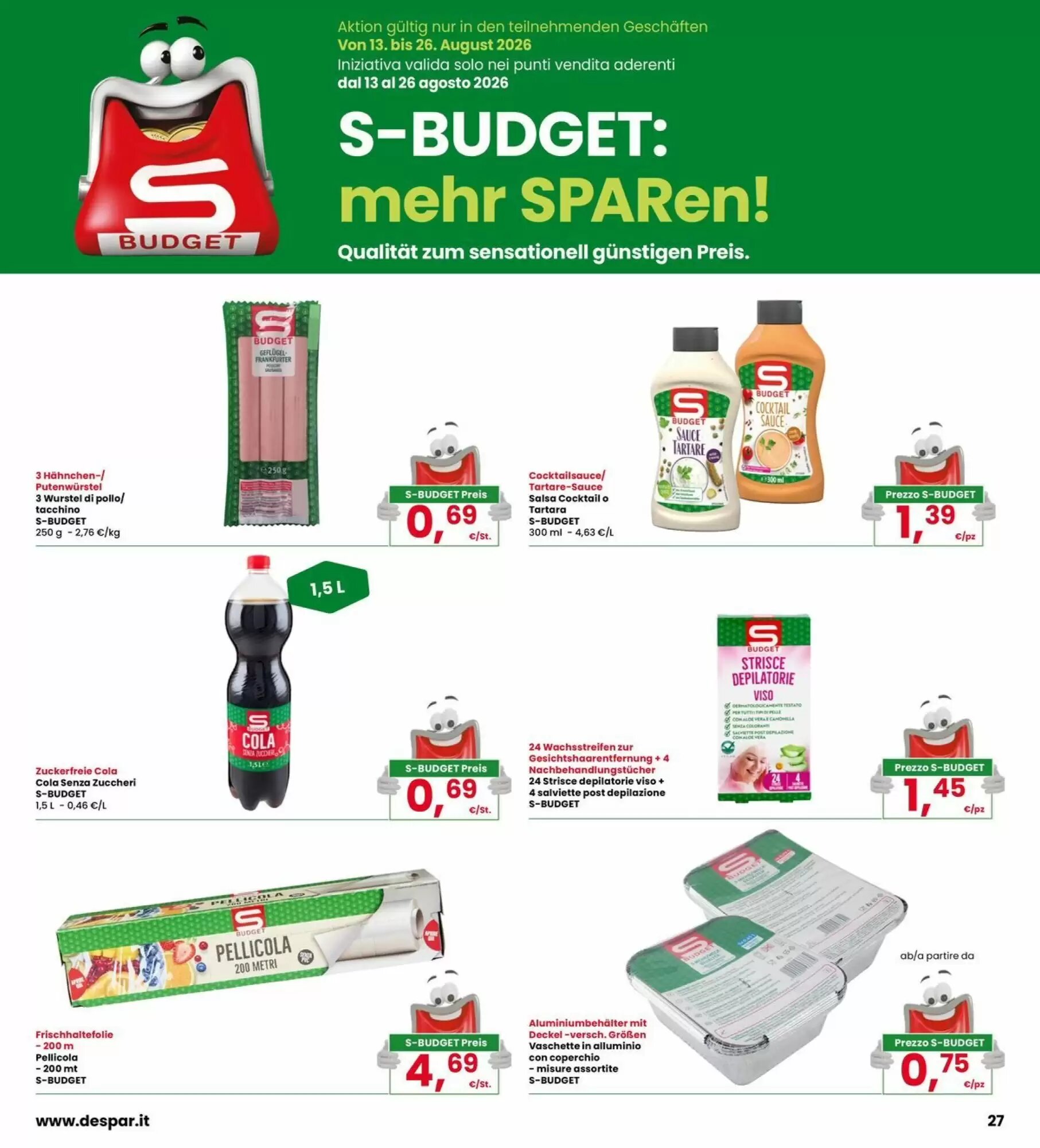 Volantino promozionale Interspar  valide dal 10/08/2026 - Pagina 27.