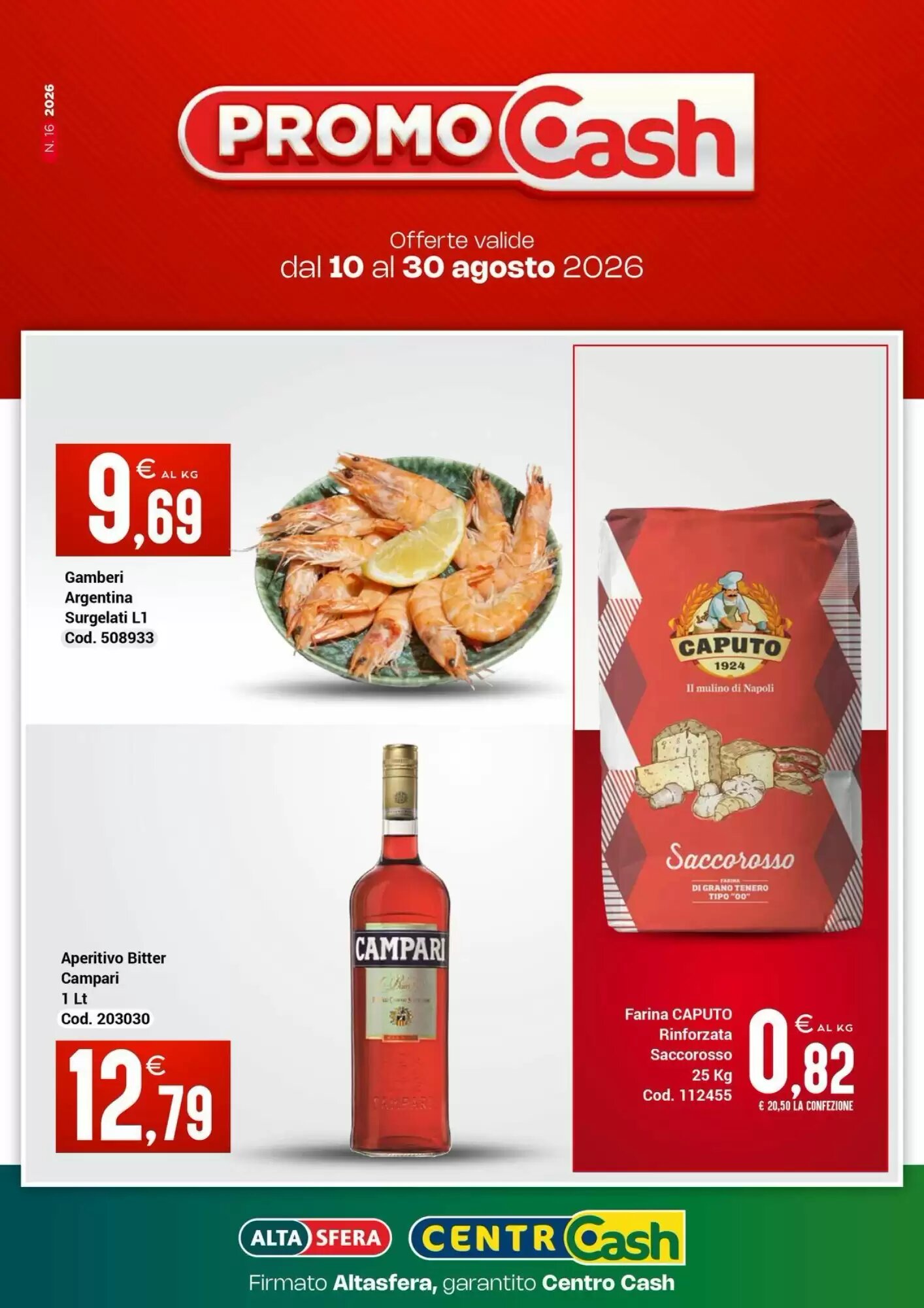 Volantino promozionale Centro Cash valide dal 10/08/2026 - Pagina 1.