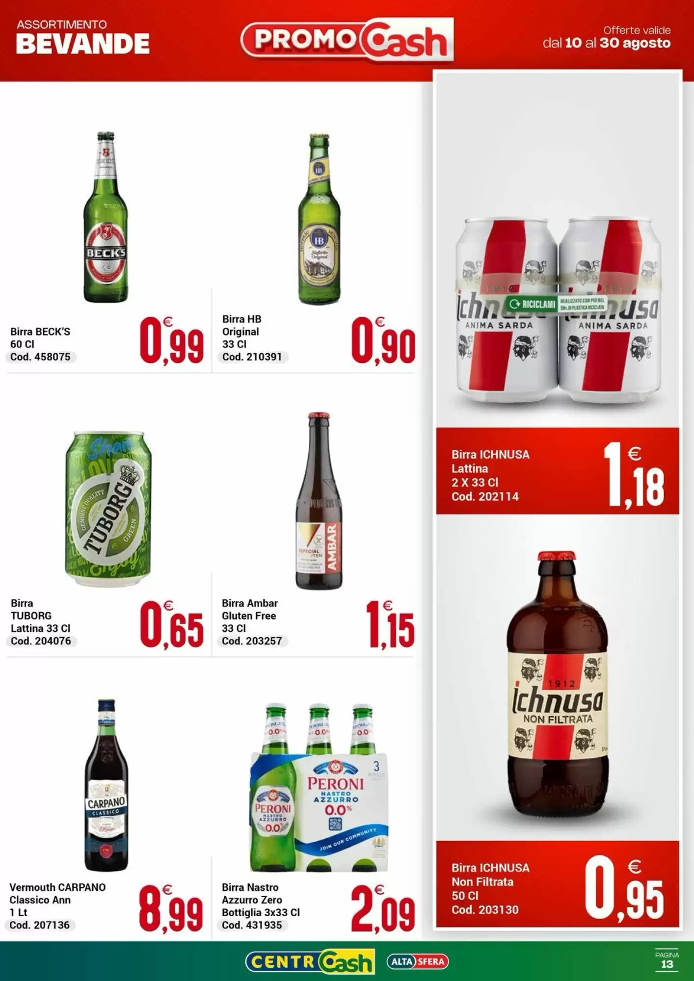 Volantino promozionale Centro Cash  valide dal 10/08/2026 - Pagina 13.