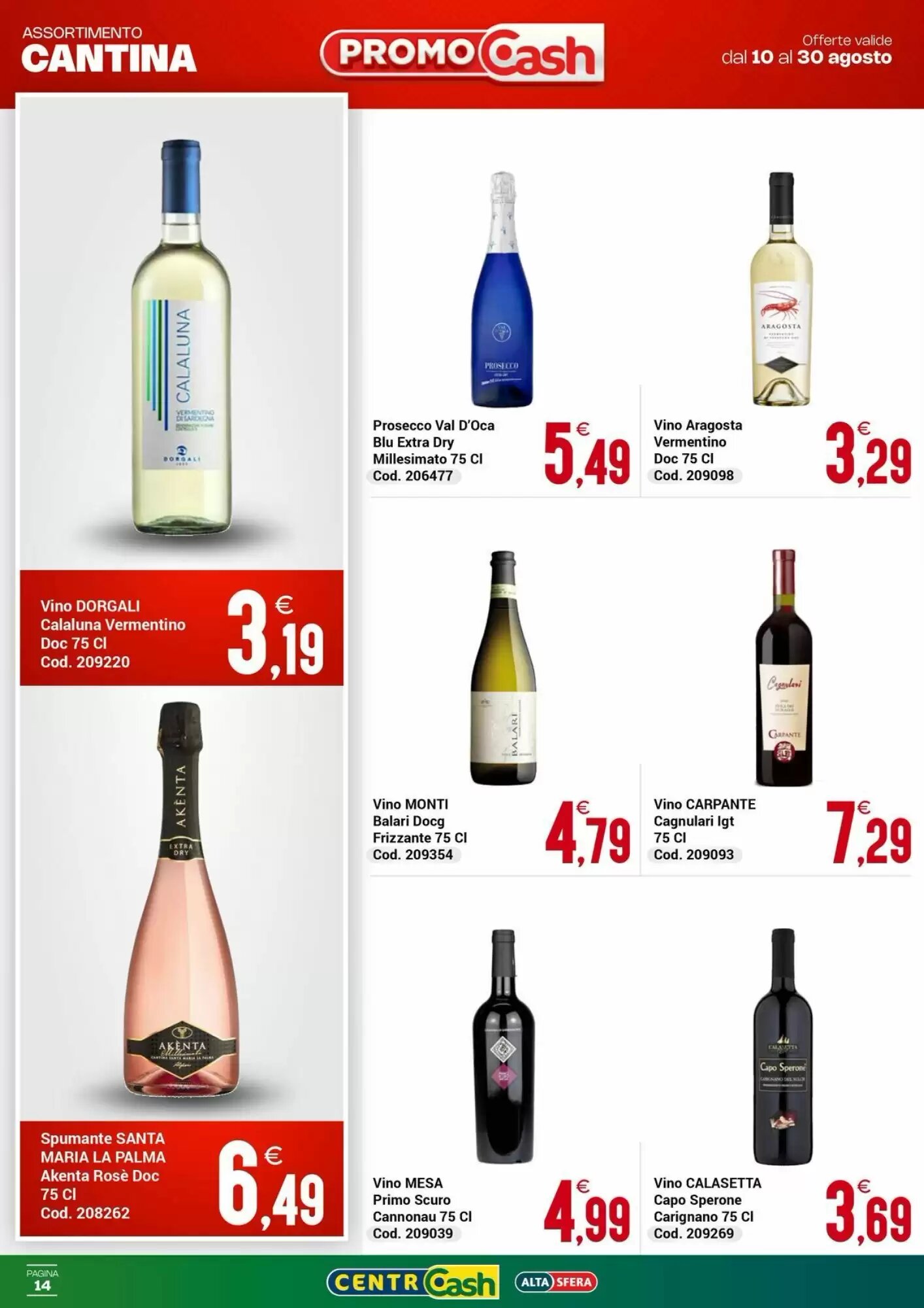Volantino promozionale Centro Cash  valide dal 10/08/2026 - Pagina 14.