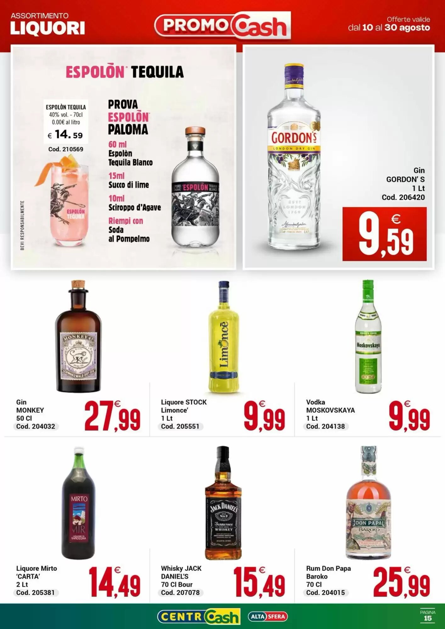 Volantino promozionale Centro Cash  valide dal 10/08/2026 - Pagina 15.