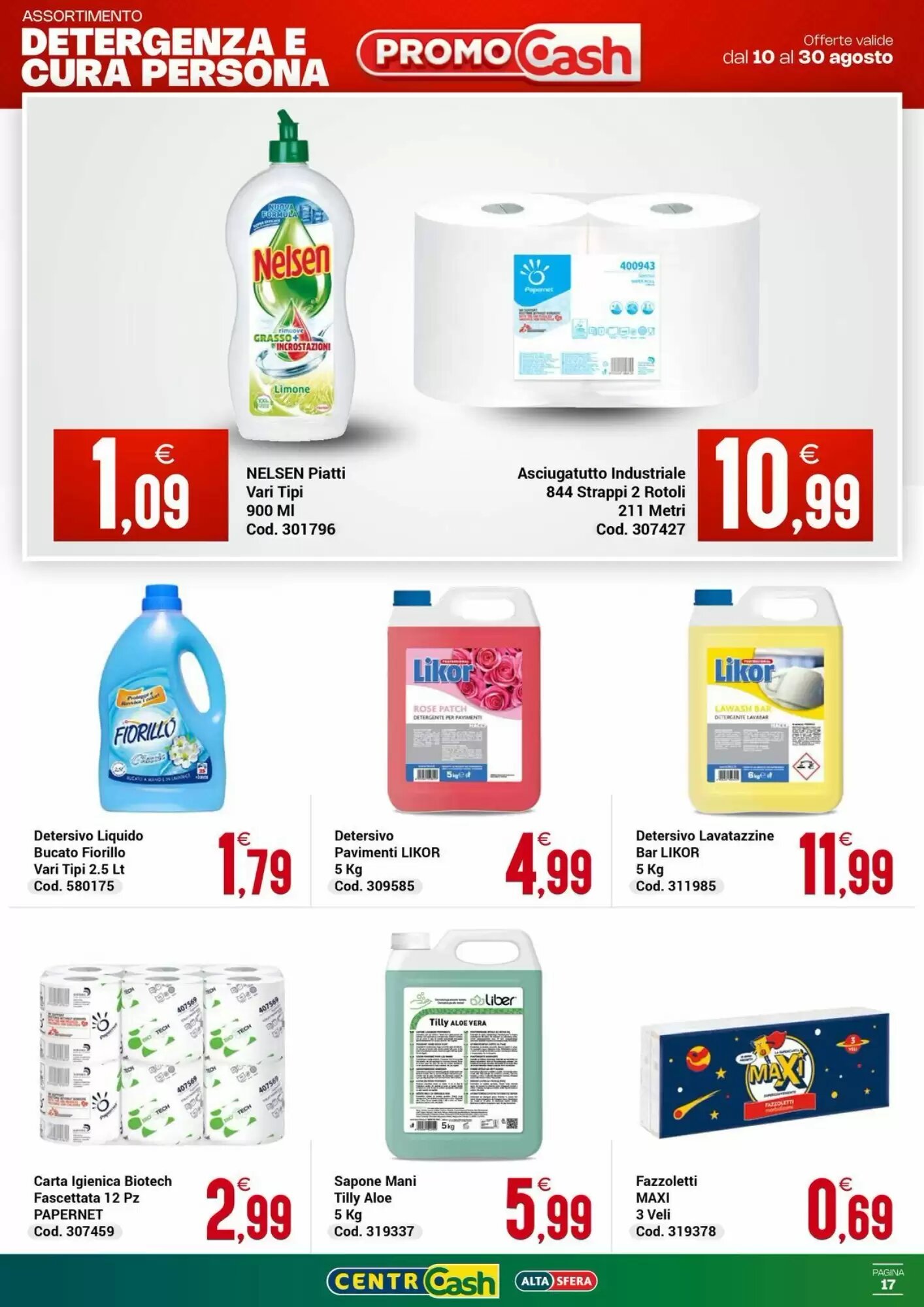 Volantino promozionale Centro Cash  valide dal 10/08/2026 - Pagina 17.