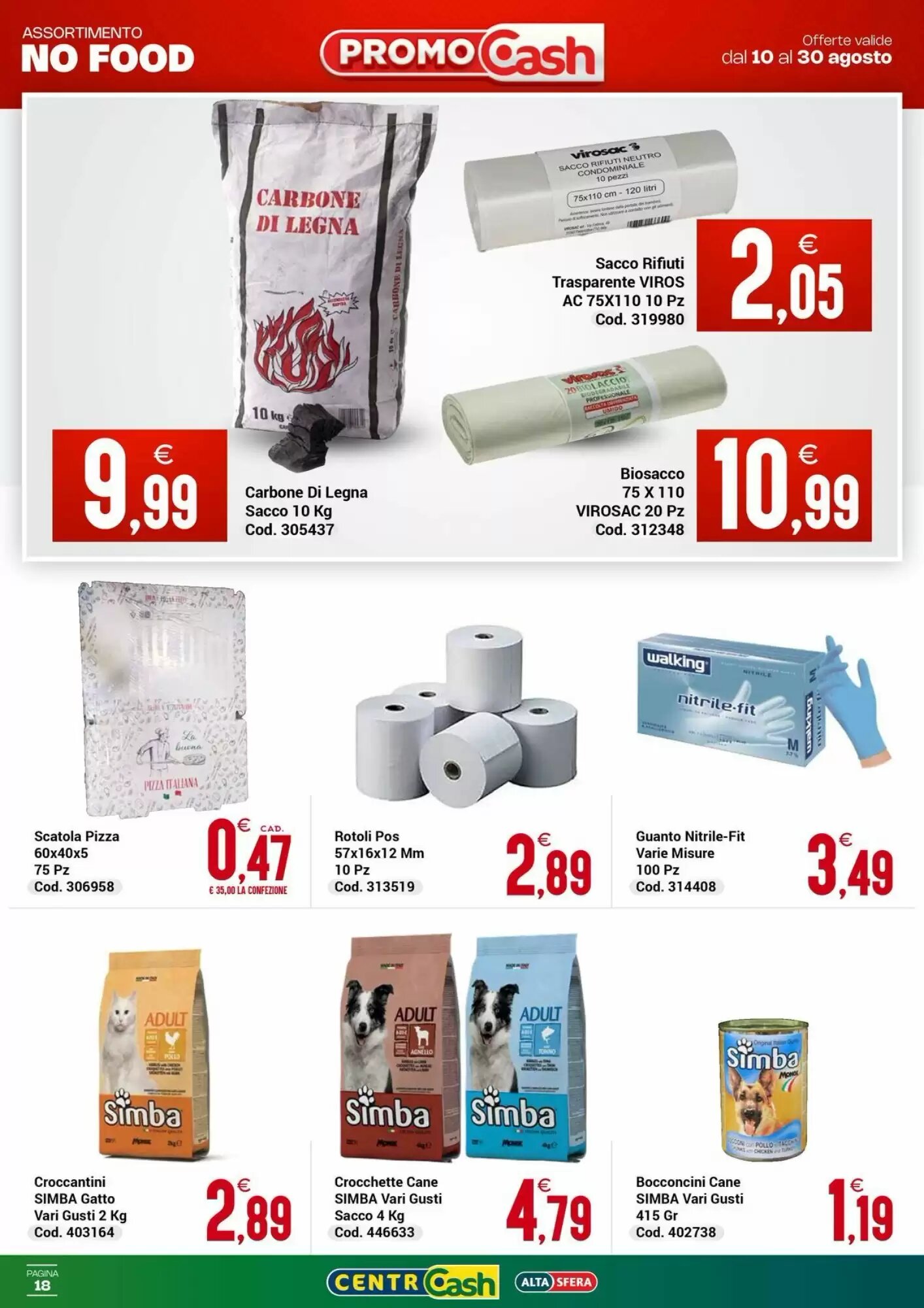 Volantino promozionale Centro Cash  valide dal 10/08/2026 - Pagina 18.