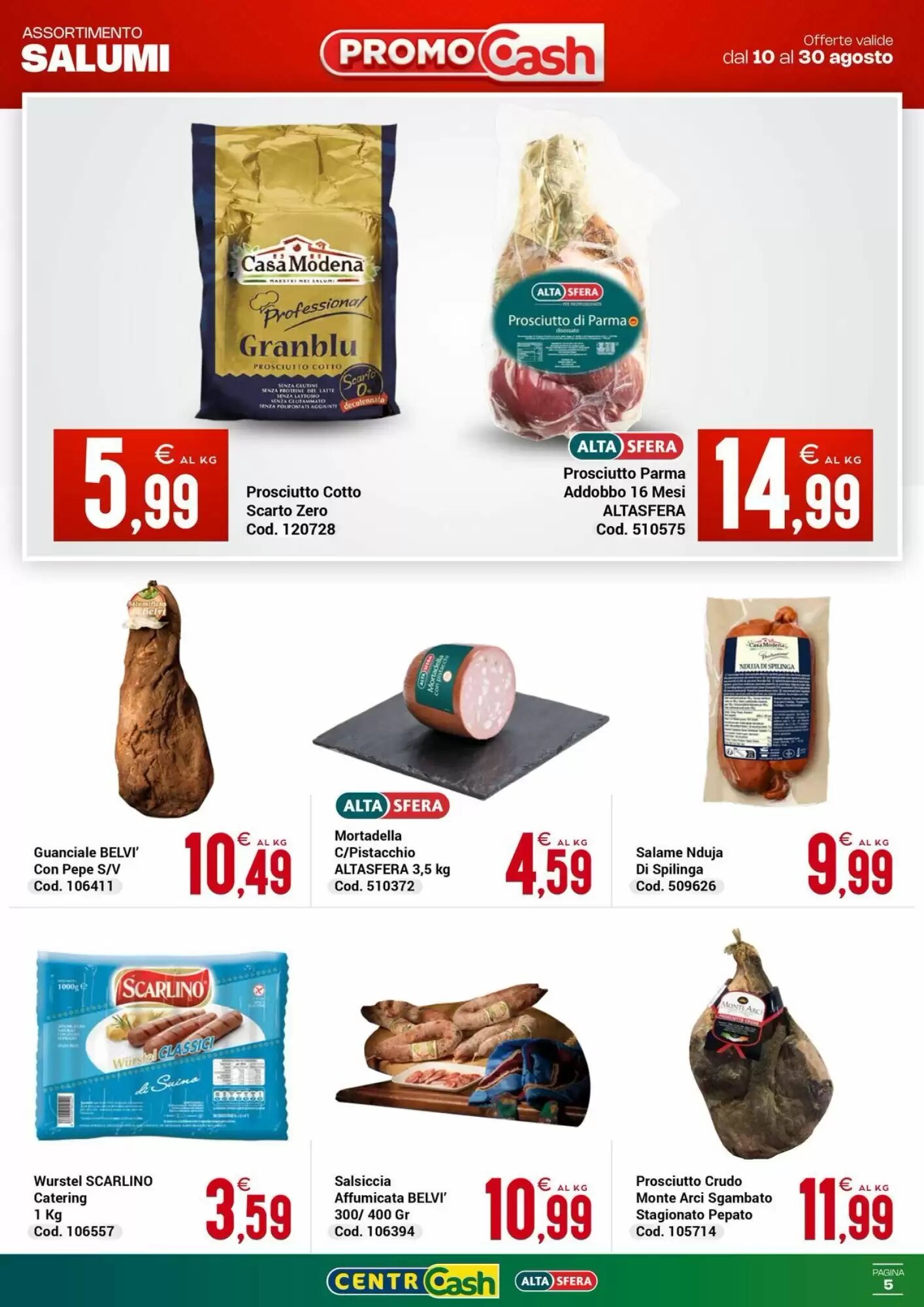 Volantino promozionale Centro Cash  valide dal 10/08/2026 - Pagina 5.