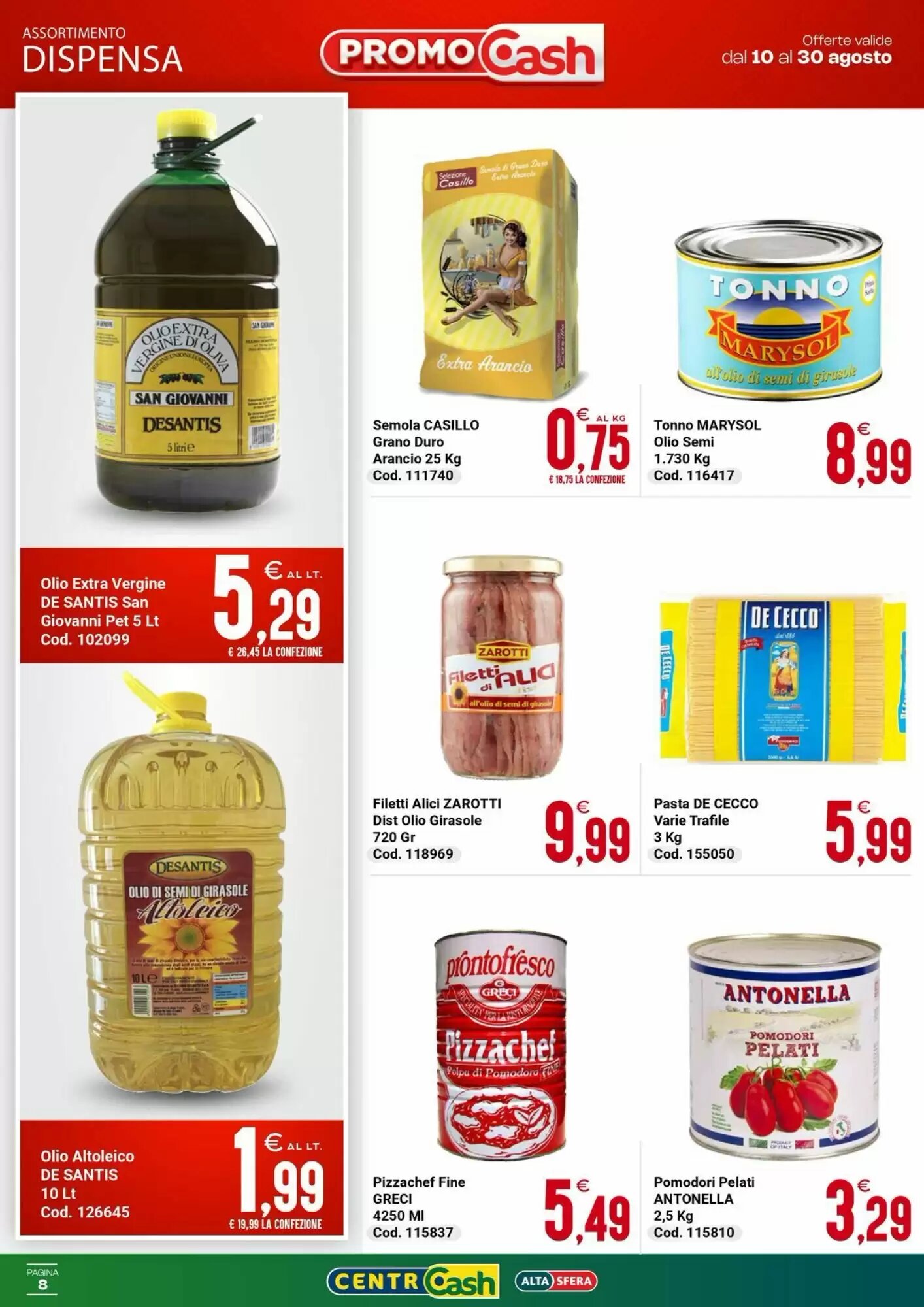 Volantino promozionale Centro Cash  valide dal 10/08/2026 - Pagina 8.