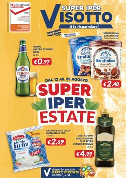 Volantino promozionale Supermercati Visotto  valide dal 12/08/2026