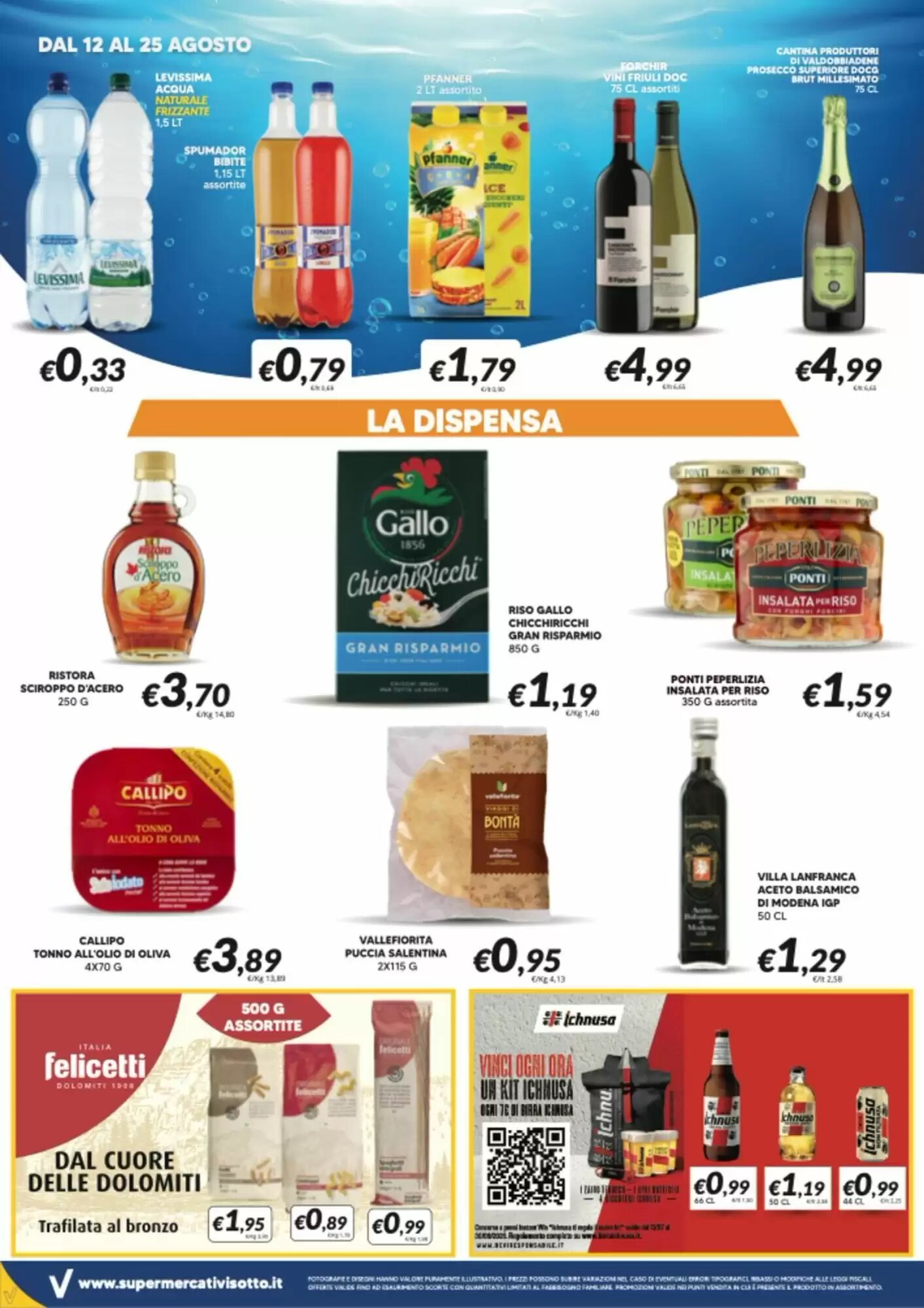 Volantino promozionale Supermercati Visotto  valide dal 12/08/2026 - Pagina 6.