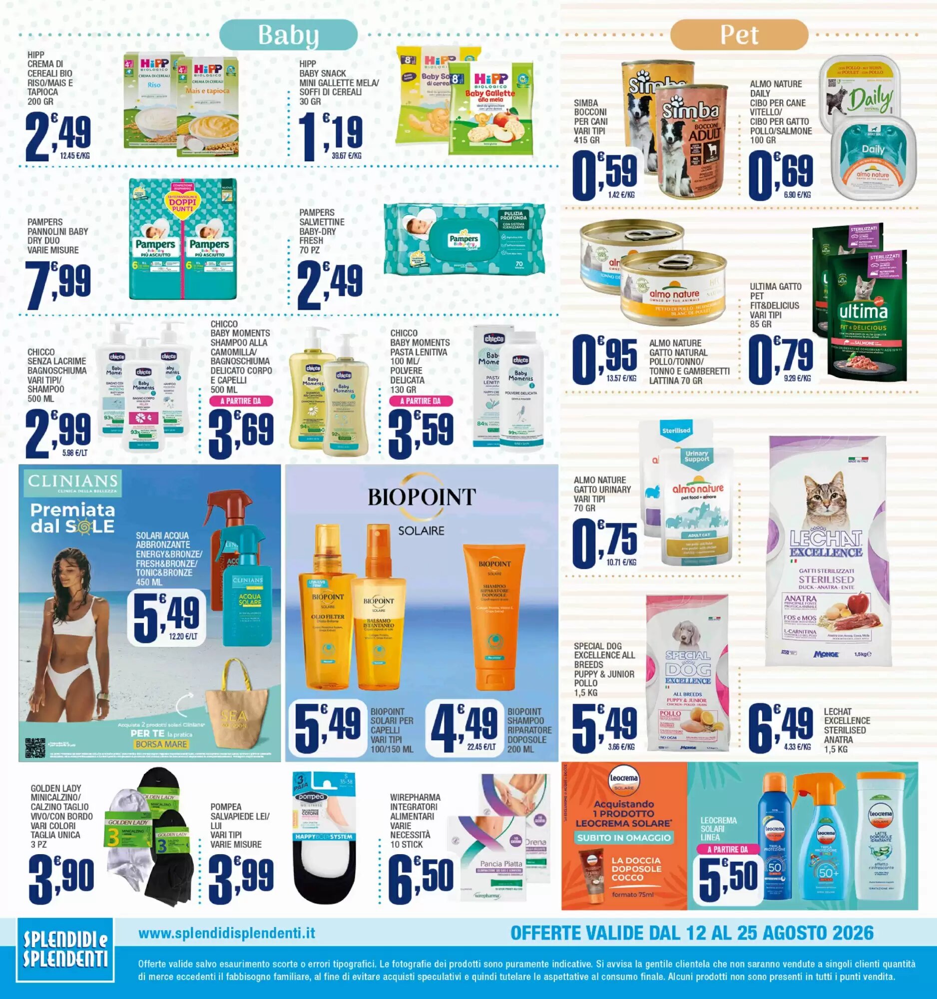 Volantino promozionale Splendidi e Splendenti  valide dal 12/08/2026 - Pagina 12.
