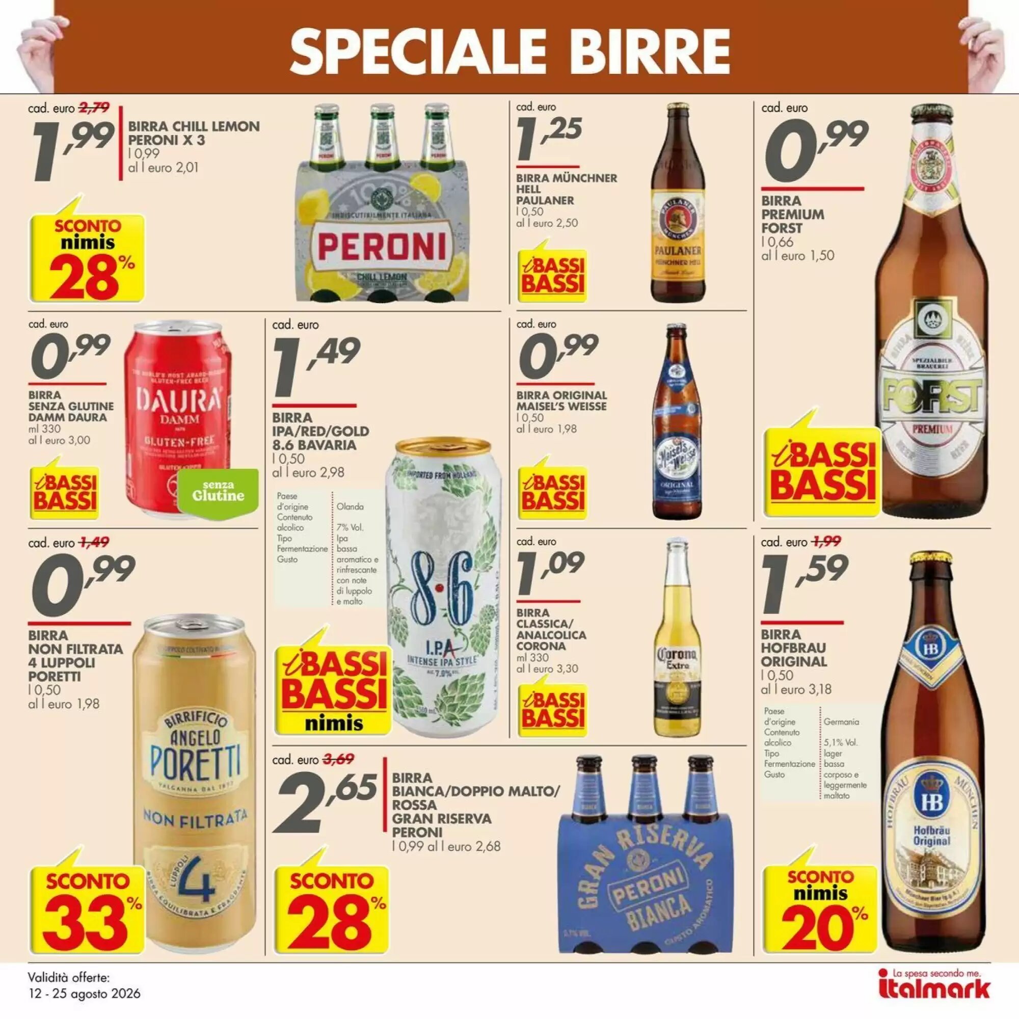 Volantino promozionale Italmark  valide dal 12/08/2026 - Pagina 8.