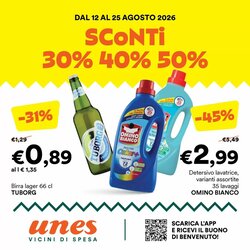 Volantino promozionale Unes  valide dal 12/08/2026