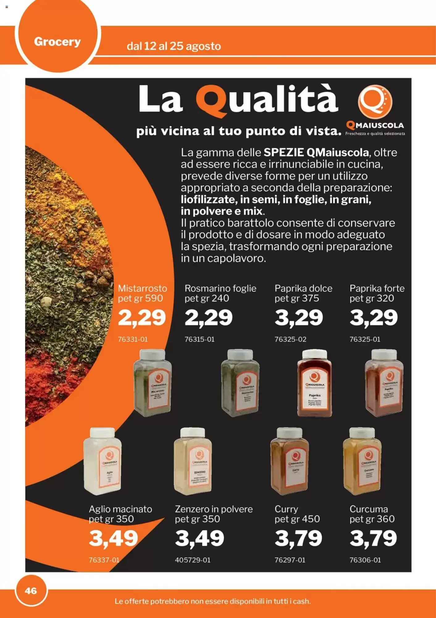 Volantino promozionale GrosMarket  valide dal 12/08/2026 - Pagina 46.