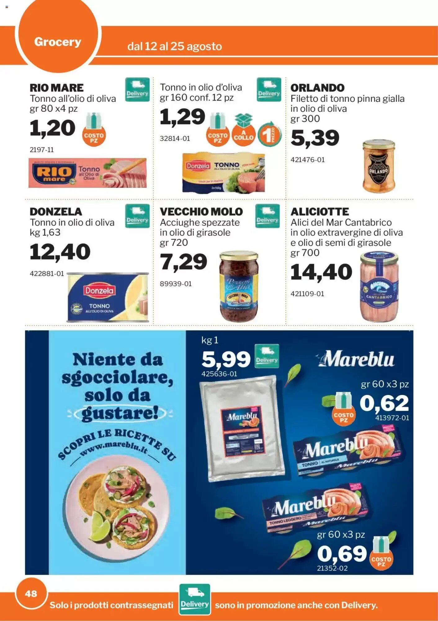 Volantino promozionale GrosMarket  valide dal 12/08/2026 - Pagina 48.