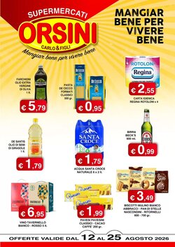 Volantino promozionale Orsini Market  valide dal 12/08/2026