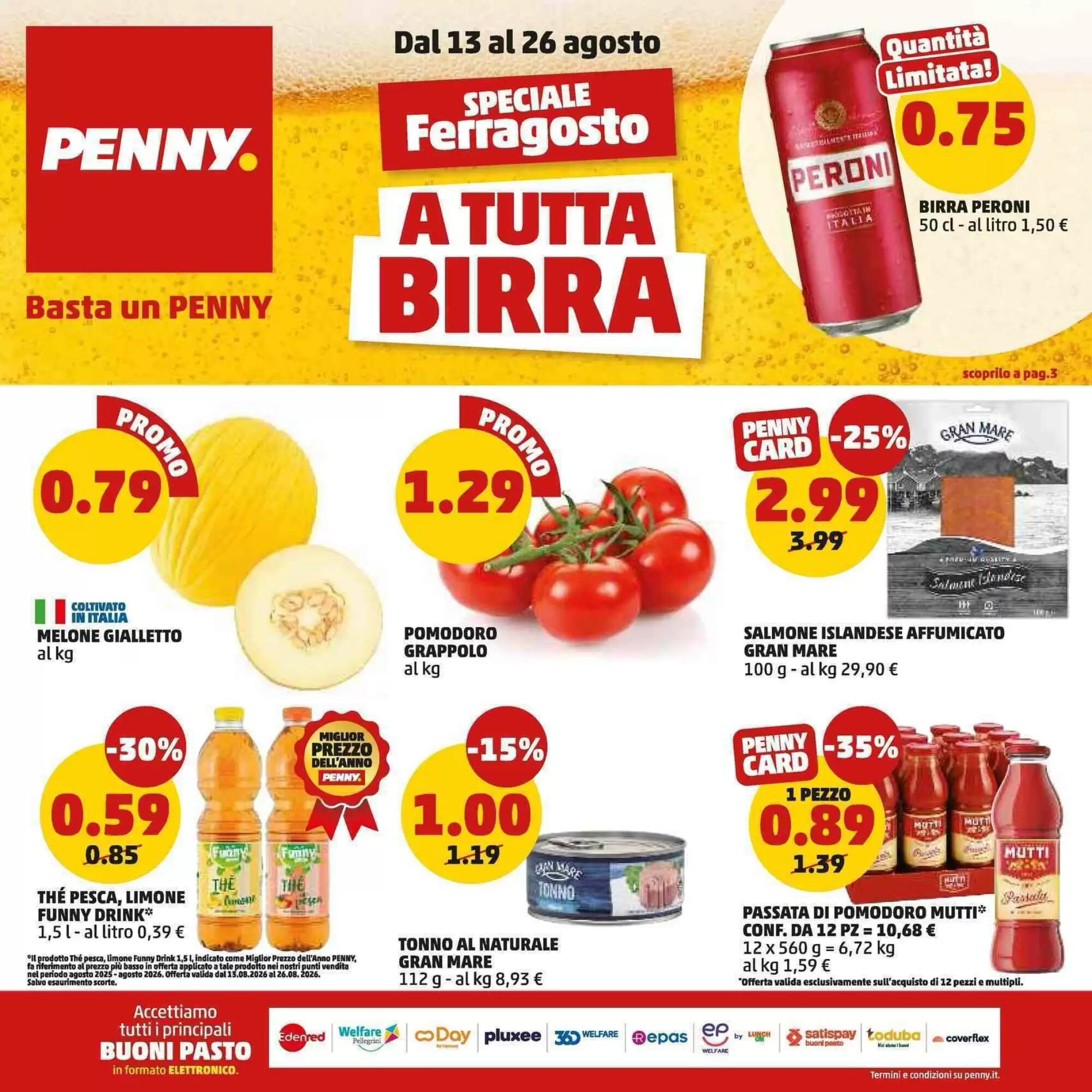 Volantino promozionale PENNY valide dal 13/08/2026 - Pagina 1.