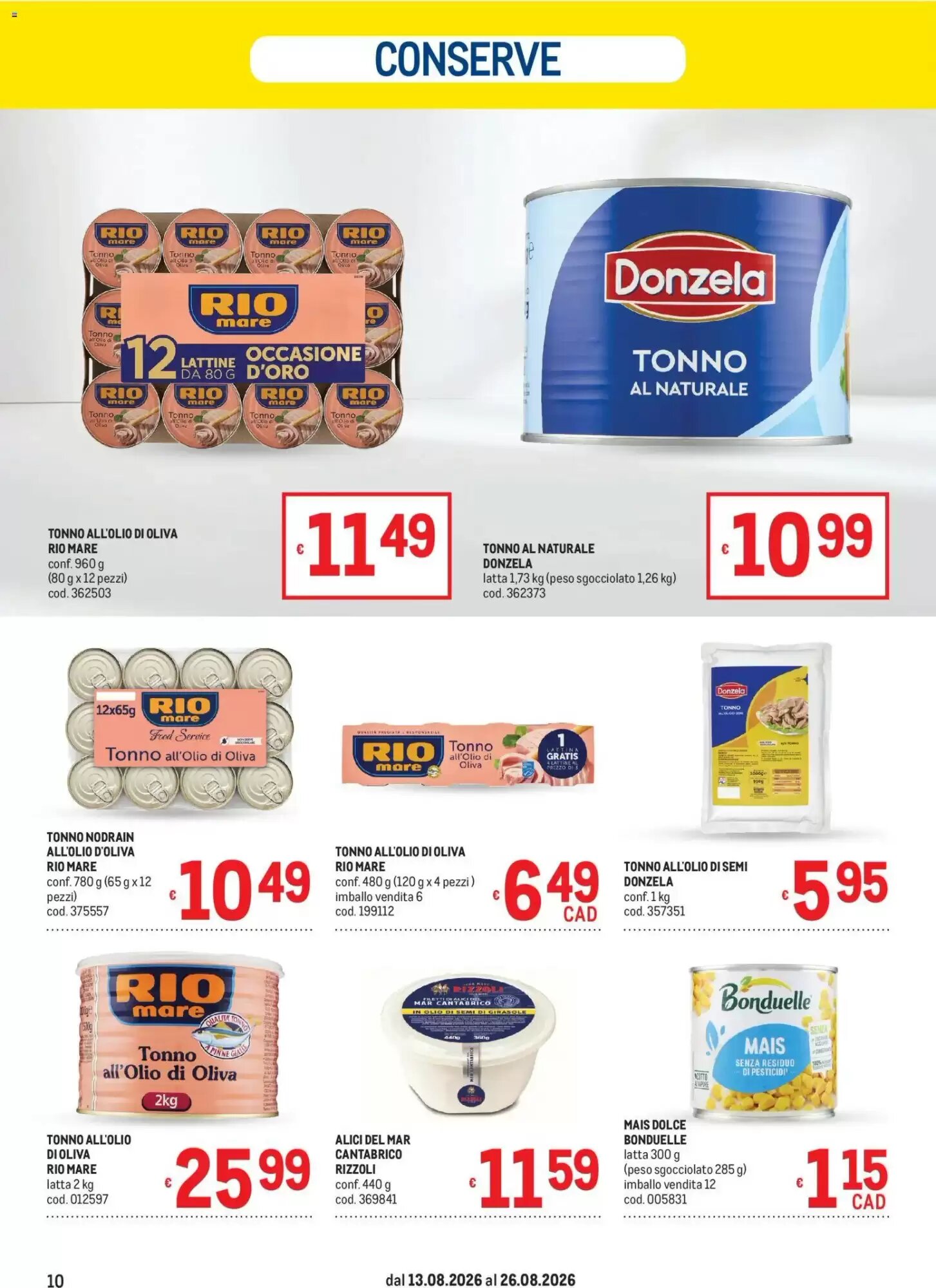 Volantino promozionale Metro  valide dal 13/08/2026 - Pagina 10.