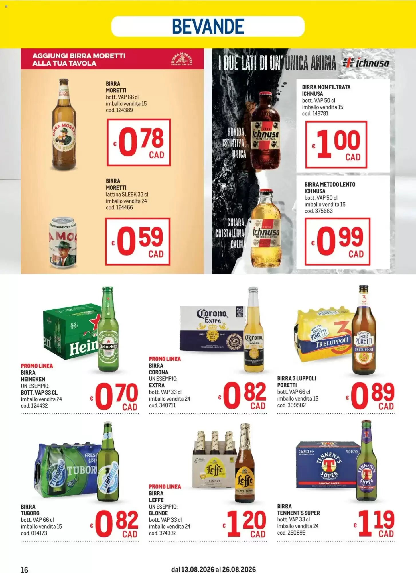 Volantino promozionale Metro  valide dal 13/08/2026 - Pagina 16.