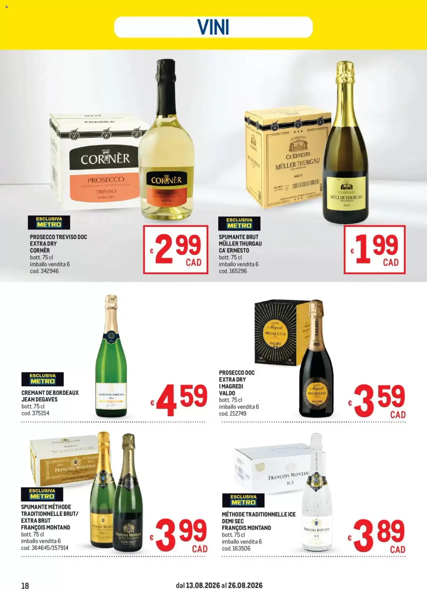 Volantino promozionale Metro  valide dal 13/08/2026 - Pagina 18.