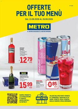 Volantino promozionale Metro  valide dal 13/08/2026