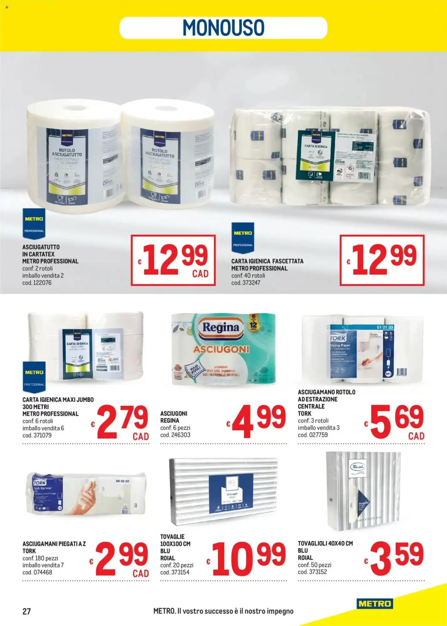 Volantino promozionale Metro  valide dal 13/08/2026 - Pagina 27.