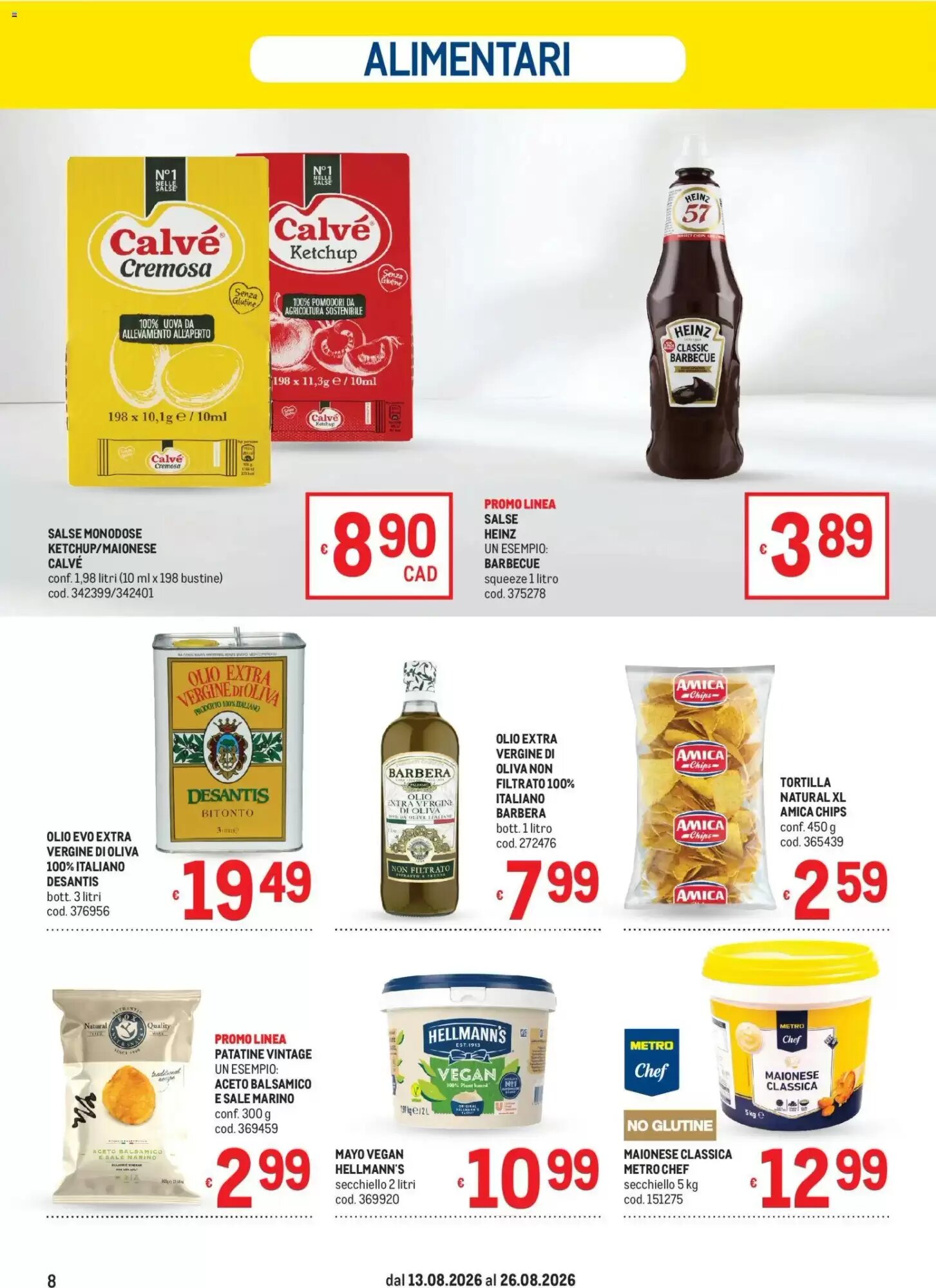 Volantino promozionale Metro  valide dal 13/08/2026 - Pagina 8.